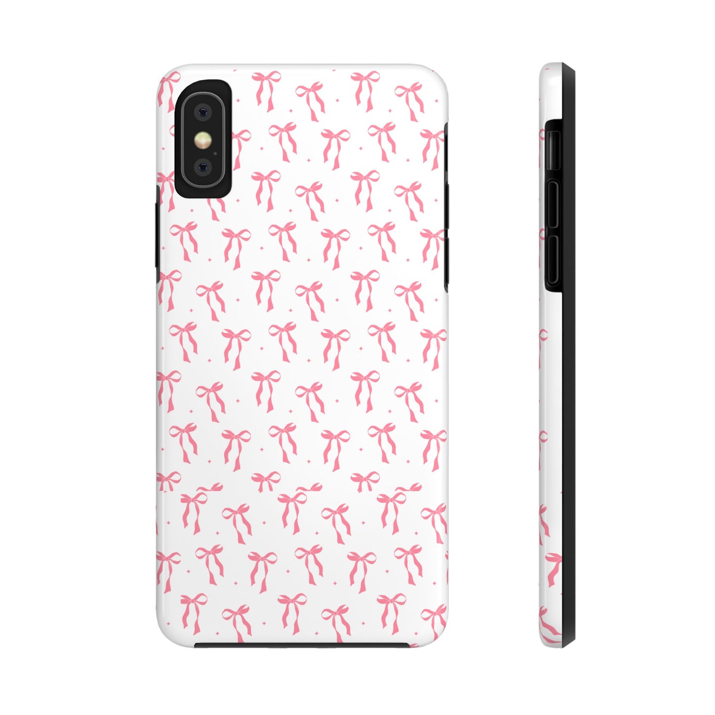 Ribbon Ballet Tough Phone Case - Stylish pink bows aesthetic