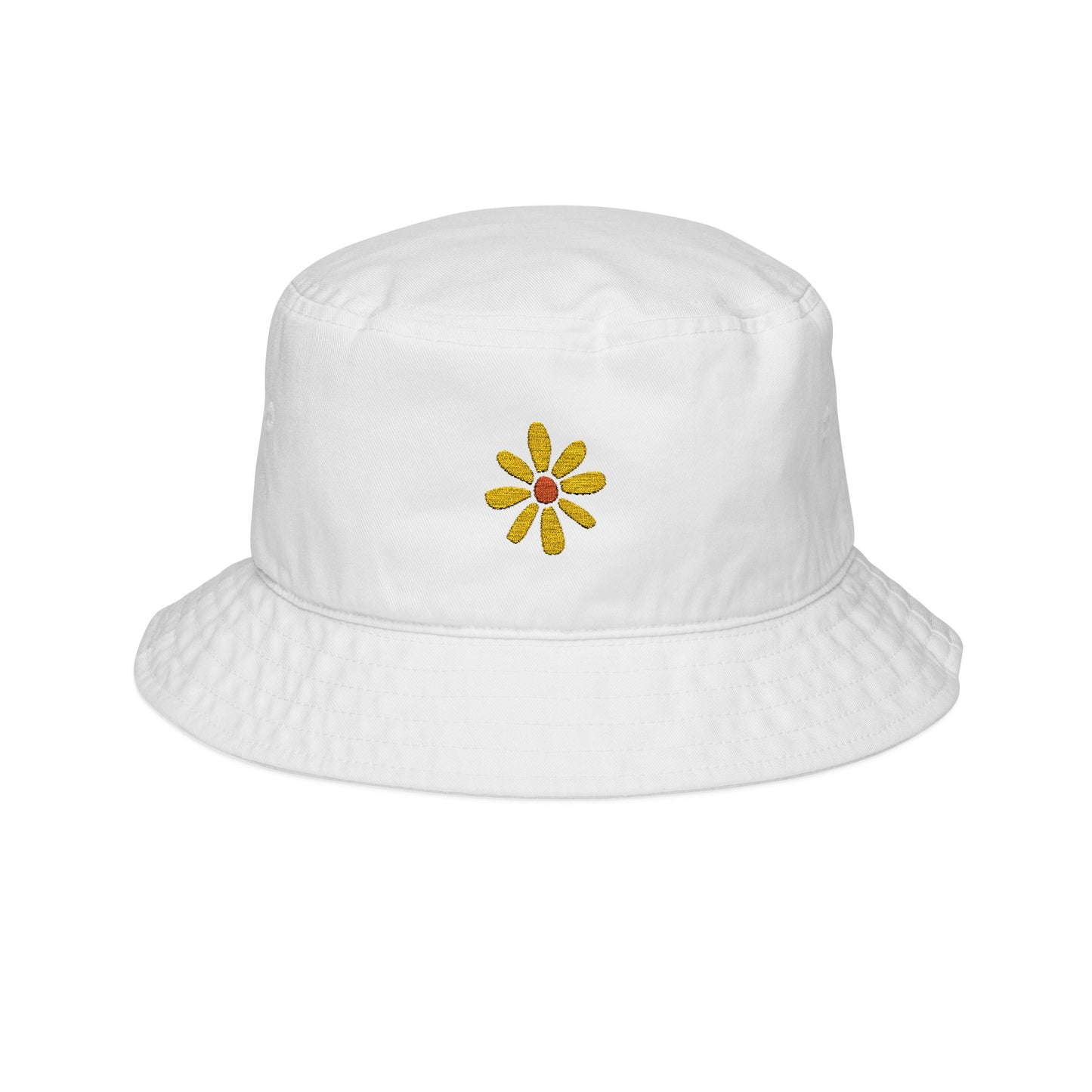 Vibey Embroidered Floral Bucket Hat - Perfect for Summer Outings