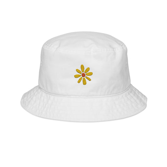 Vibey Embroidered Floral Bucket Hat - Perfect for Summer Outings