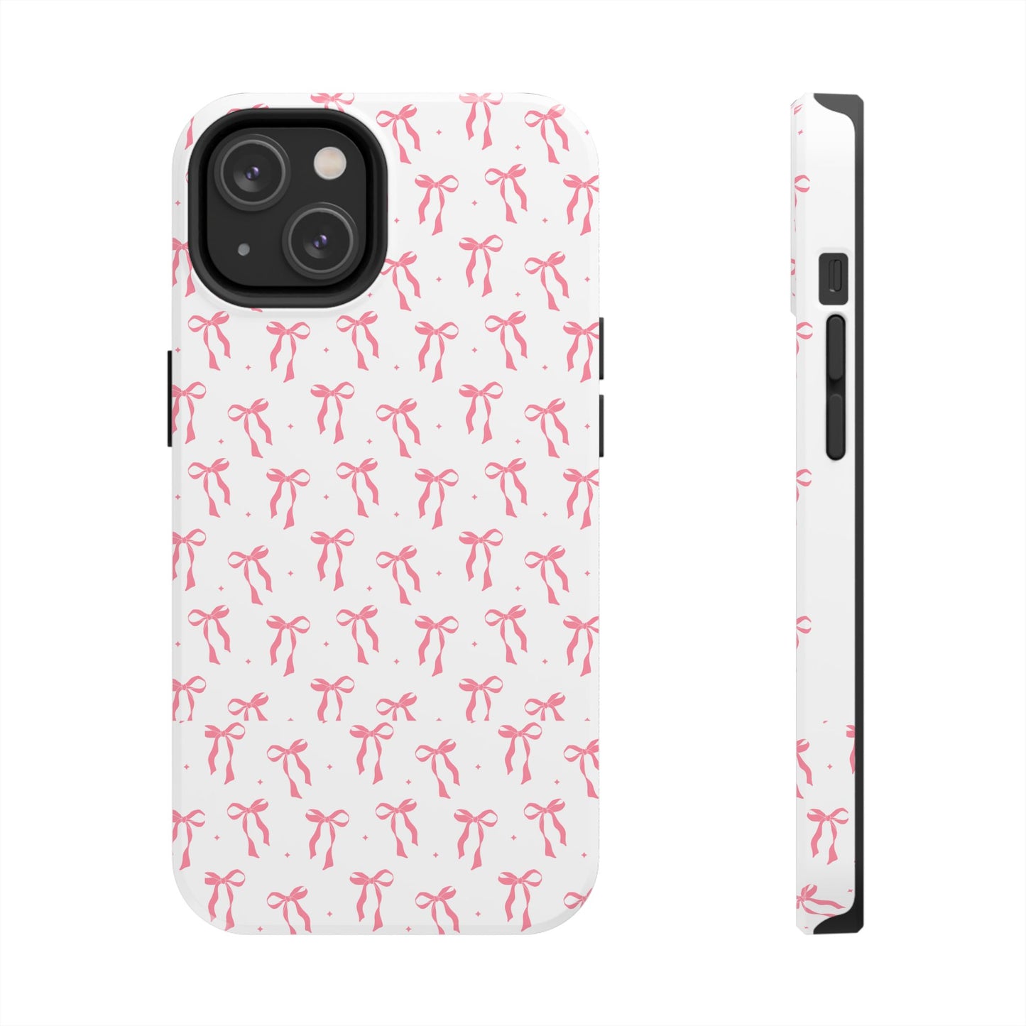 Ribbon Ballet Tough Phone Case - Stylish pink bows aesthetic