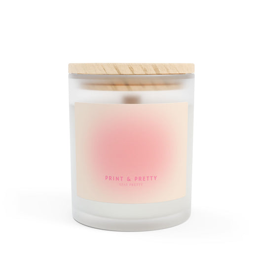 Serene Frosted Candle, Aromatherapy Candle, Home Decor, Eco-Friendly Gift, Self-Care Essentials, Relaxation Gift