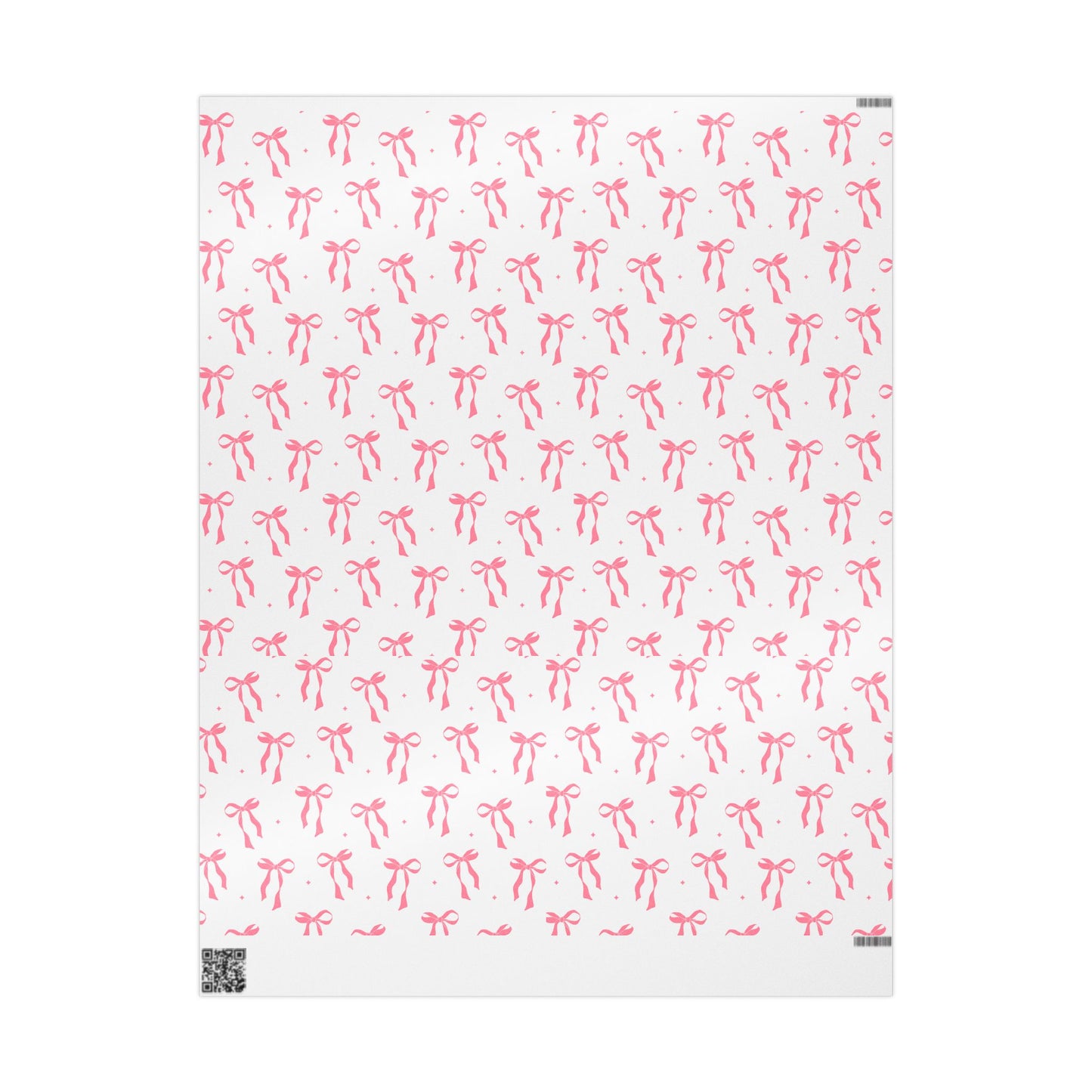 Pink Chic Bow Wrapping Paper - Elegant Gift Wrap for All Occasions