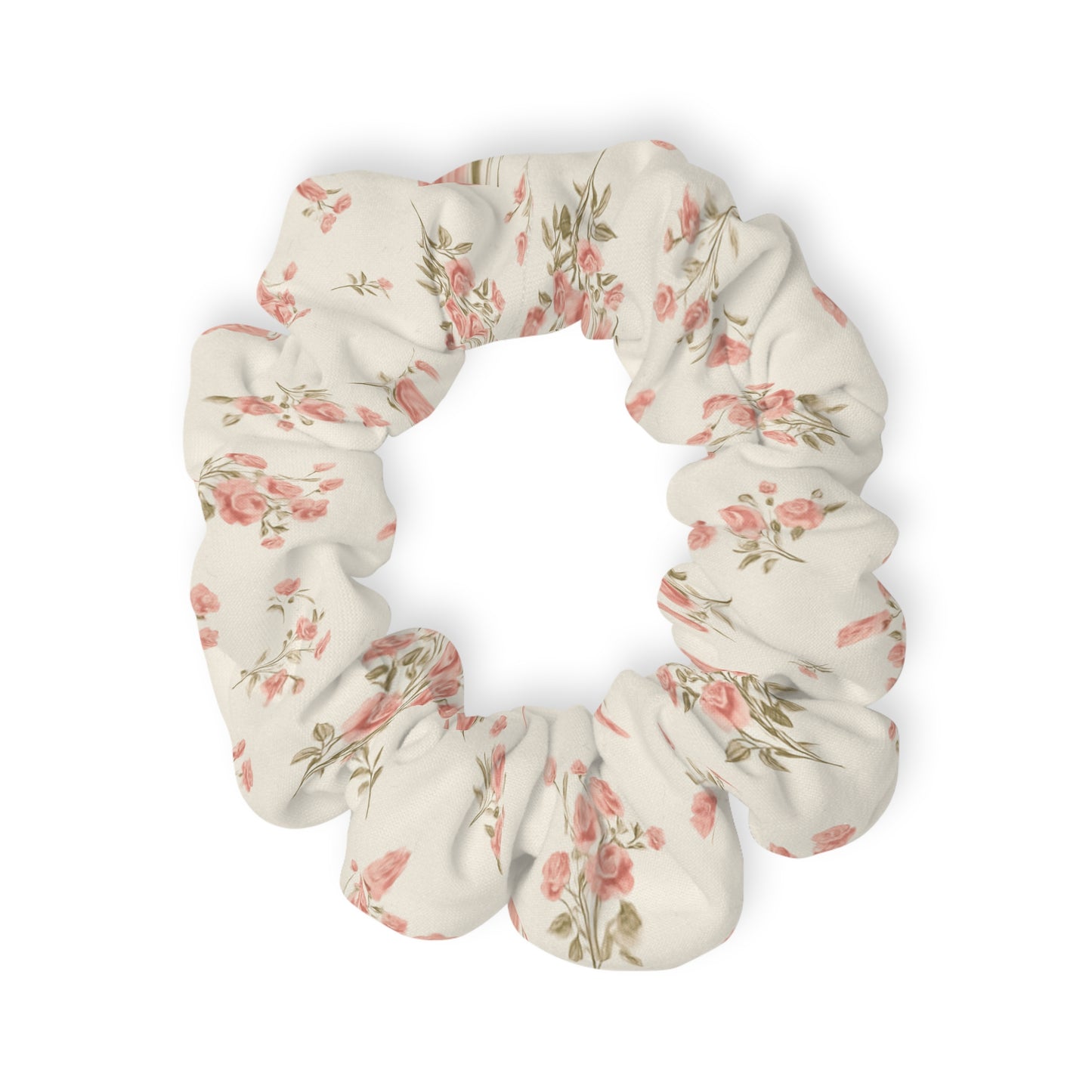 Floral Scrunchie - Soft Rose Design for Stylish Hair Accessories