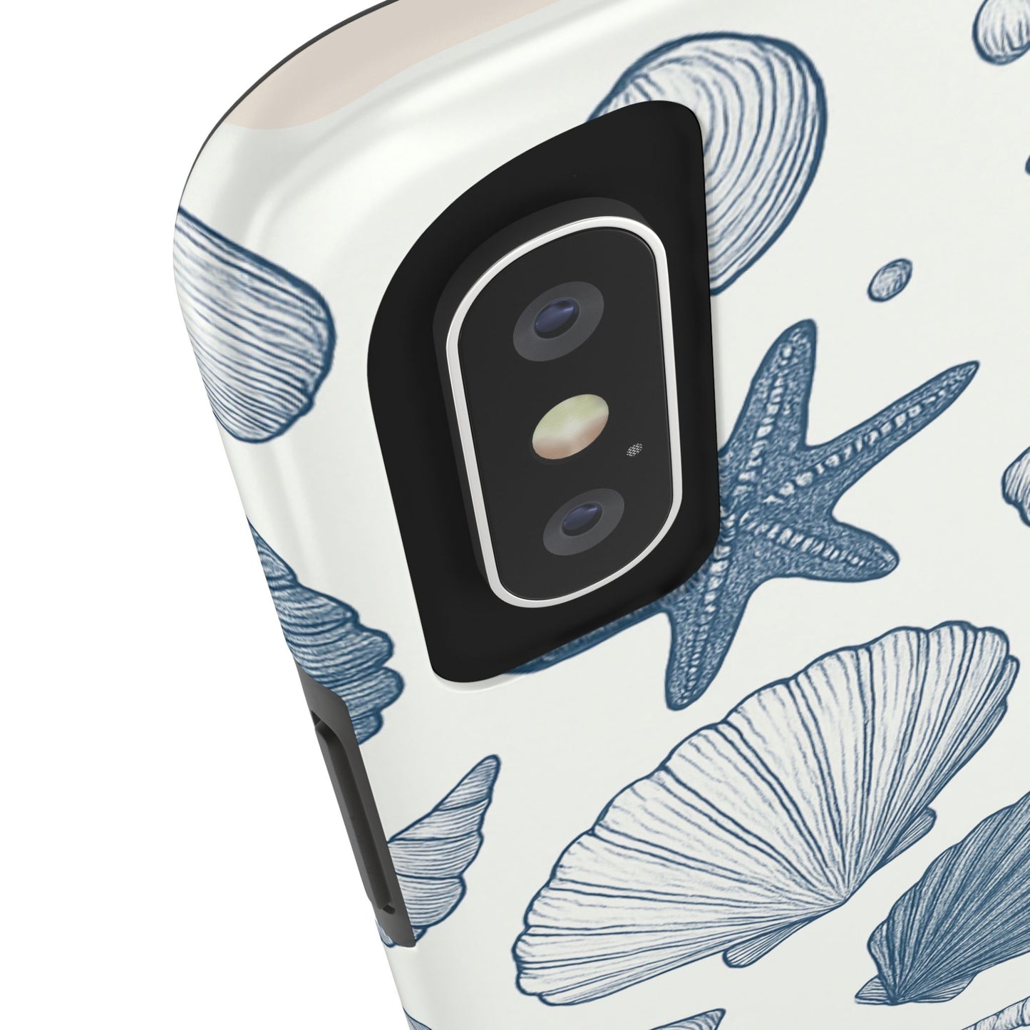 Z Coastal Shells Tough Phone Case - Nautical Design for Ocean Lovers