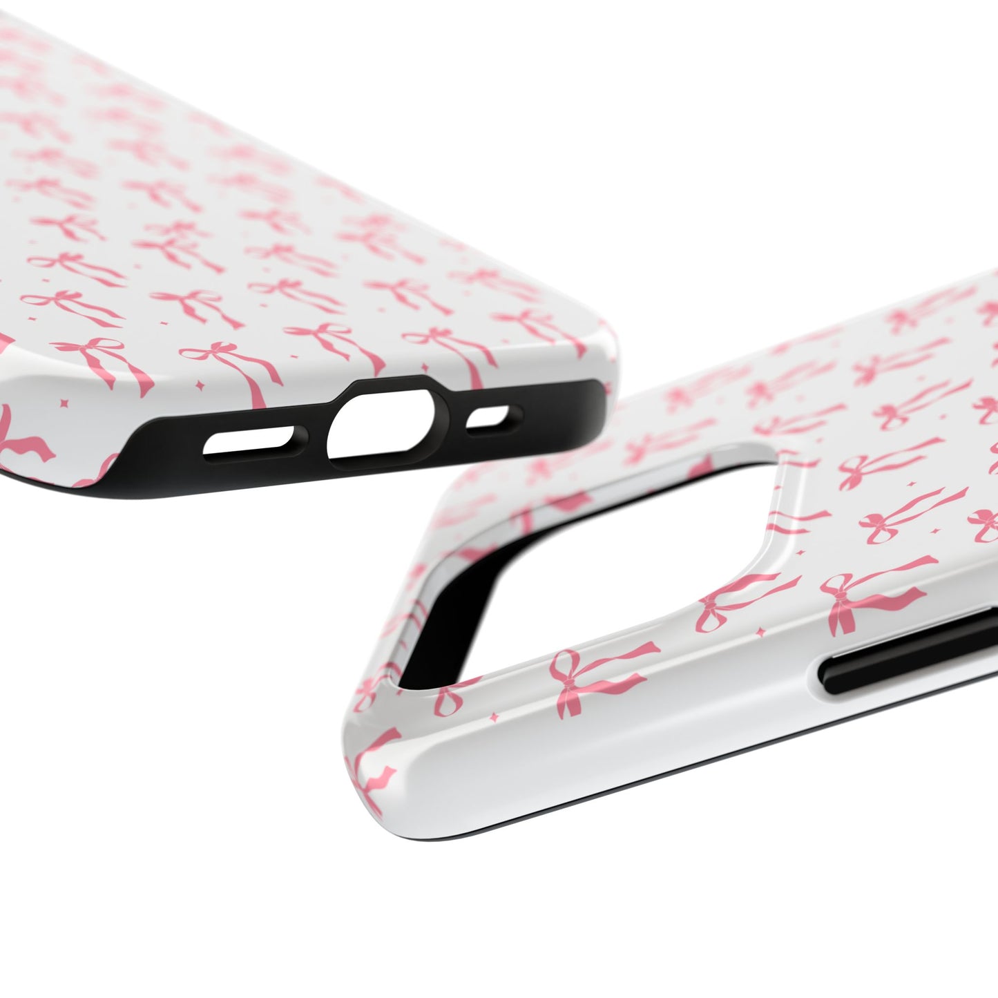 Ribbon Ballet Tough Phone Case - Stylish pink bows aesthetic