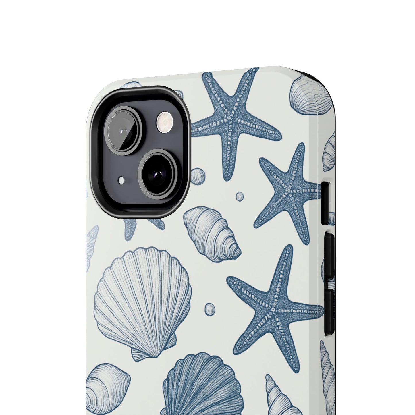 Z Coastal Shells Tough Phone Case - Nautical Design for Ocean Lovers