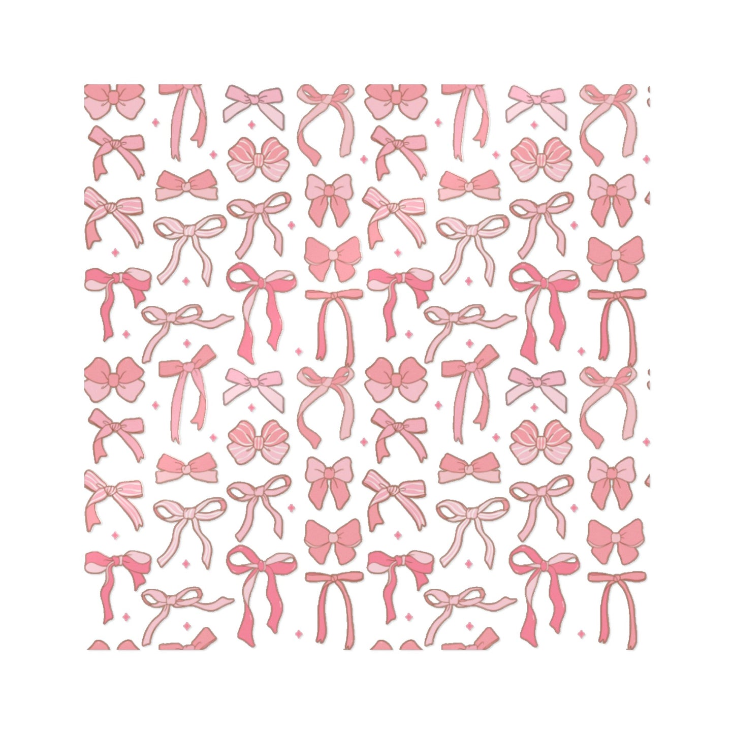 Pretty Chic Pink Bow Die-Cut Stickers - Perfect for Gifts and Decor