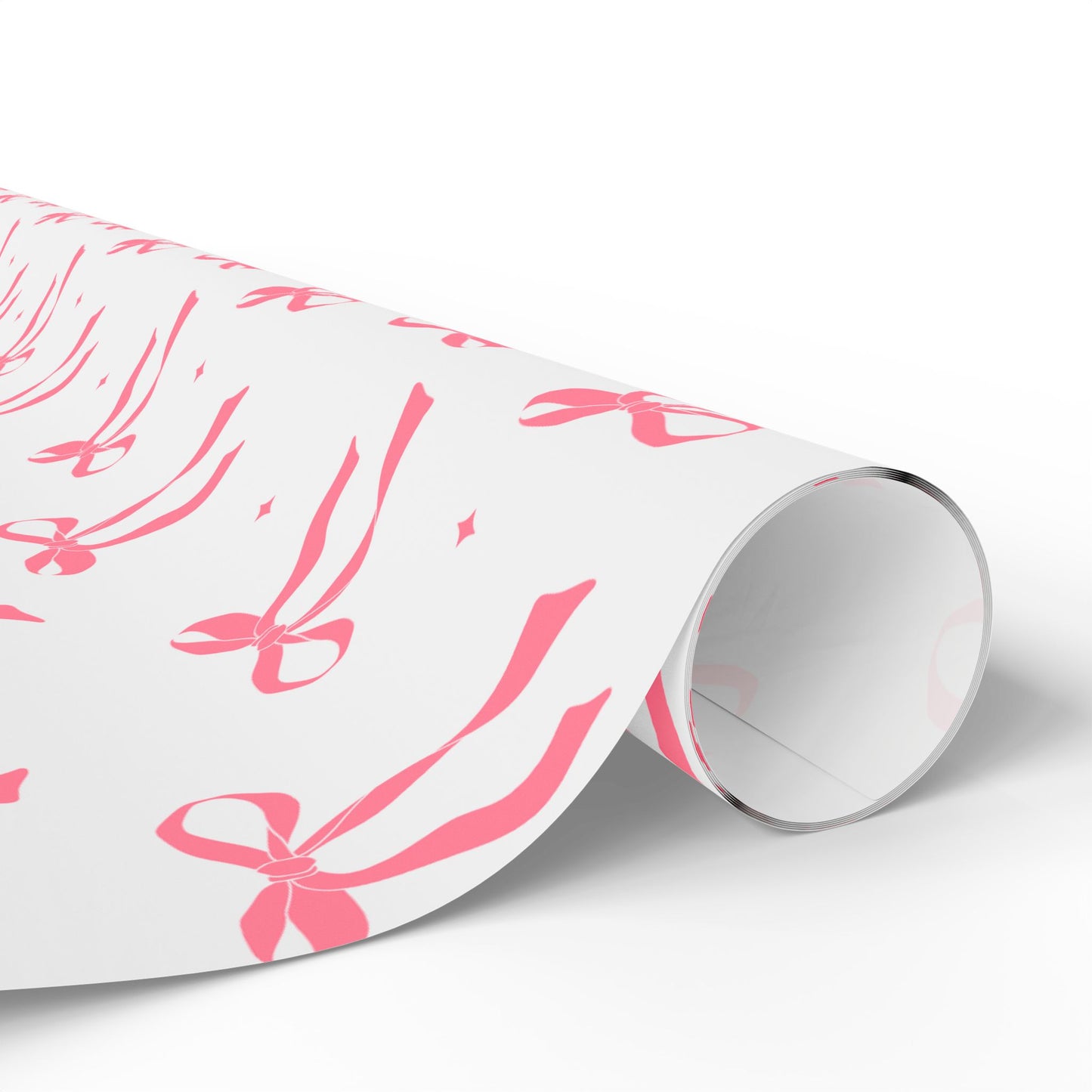 Pink Chic Bow Wrapping Paper - Elegant Gift Wrap for All Occasions