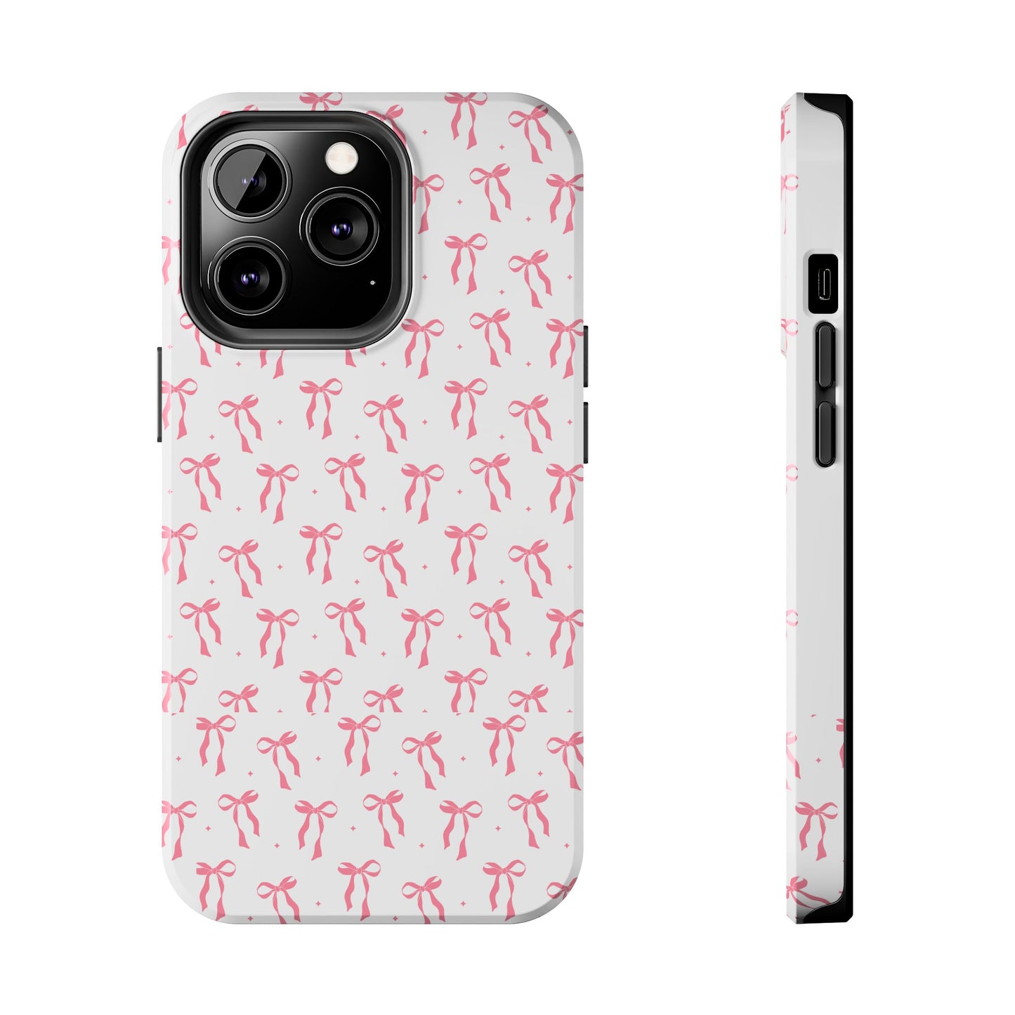 Ribbon Ballet Tough Phone Case - Stylish pink bows aesthetic