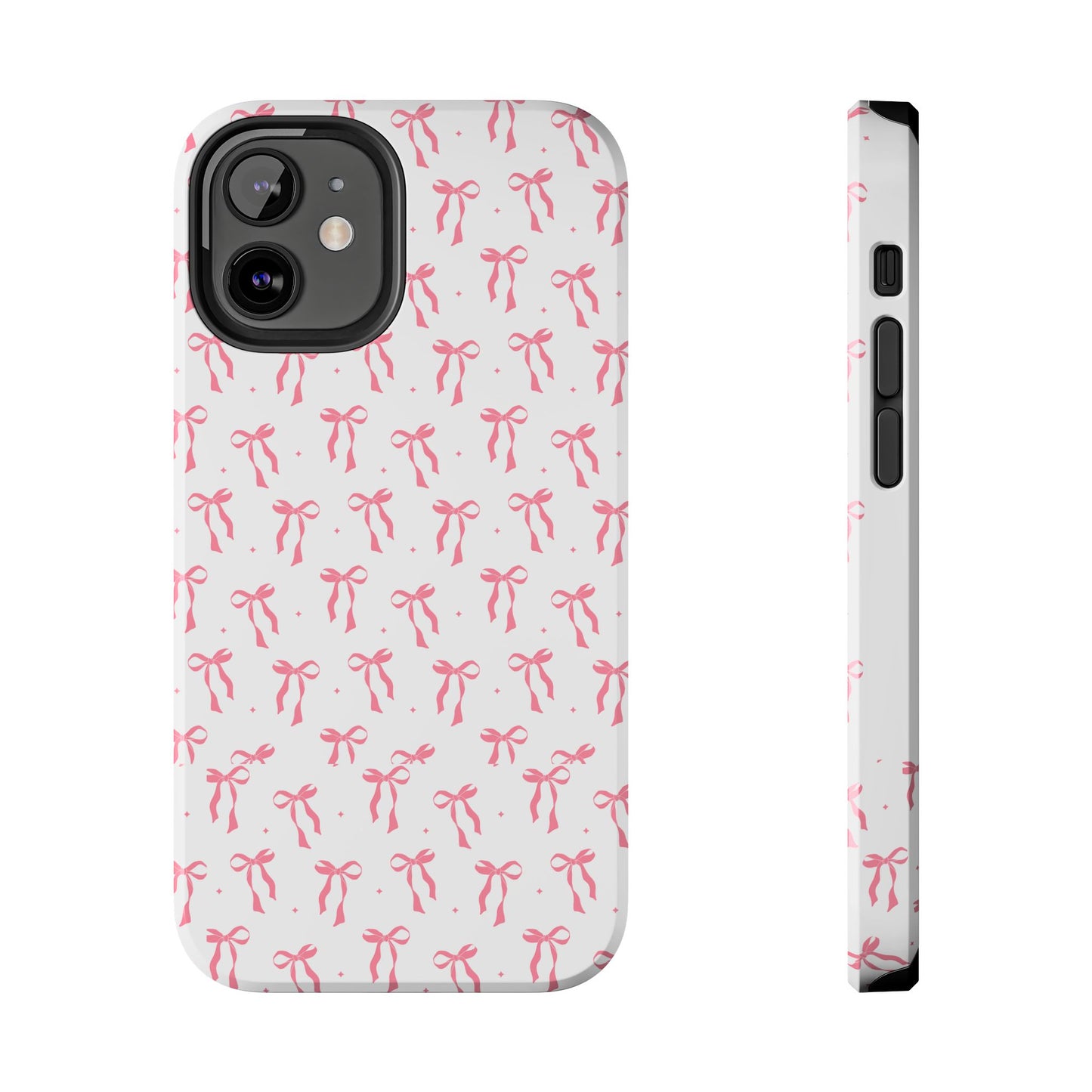 Ribbon Ballet Tough Phone Case - Stylish pink bows aesthetic