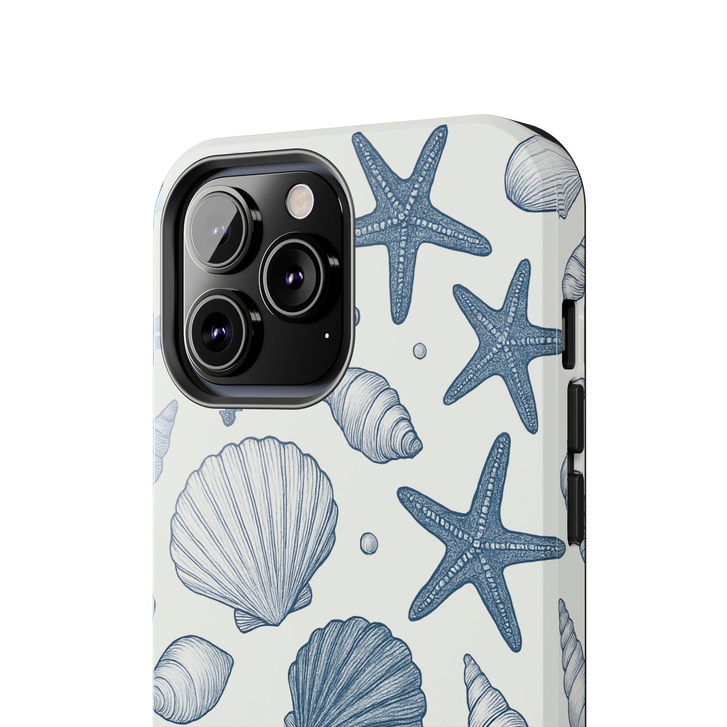 Z Coastal Shells Tough Phone Case - Nautical Design for Ocean Lovers