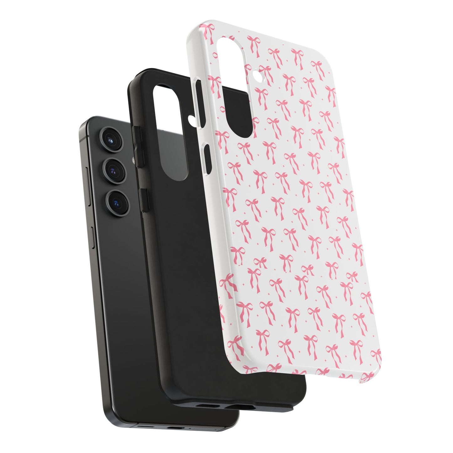 Ribbon Ballet Tough Phone Case - Stylish pink bows aesthetic
