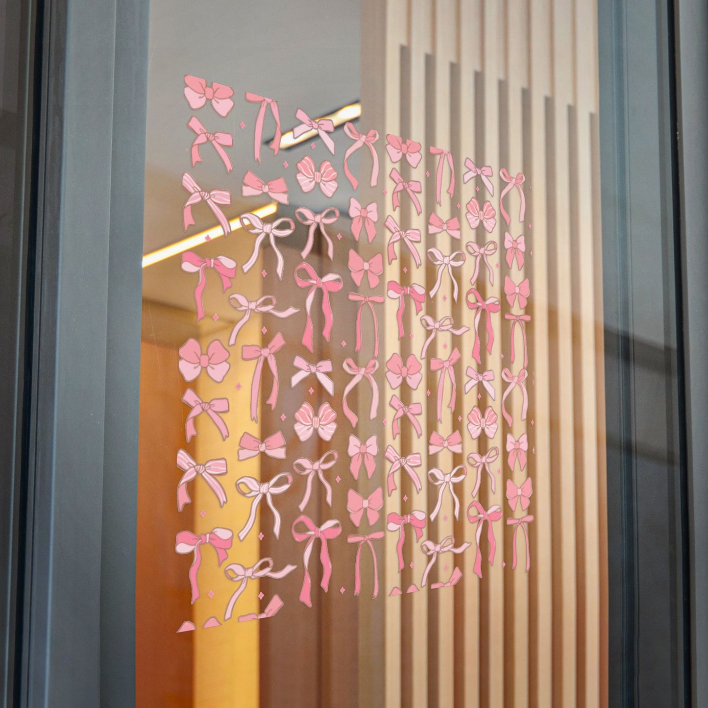 Pretty Chic Pink Bow Die-Cut Stickers - Perfect for Gifts and Decor