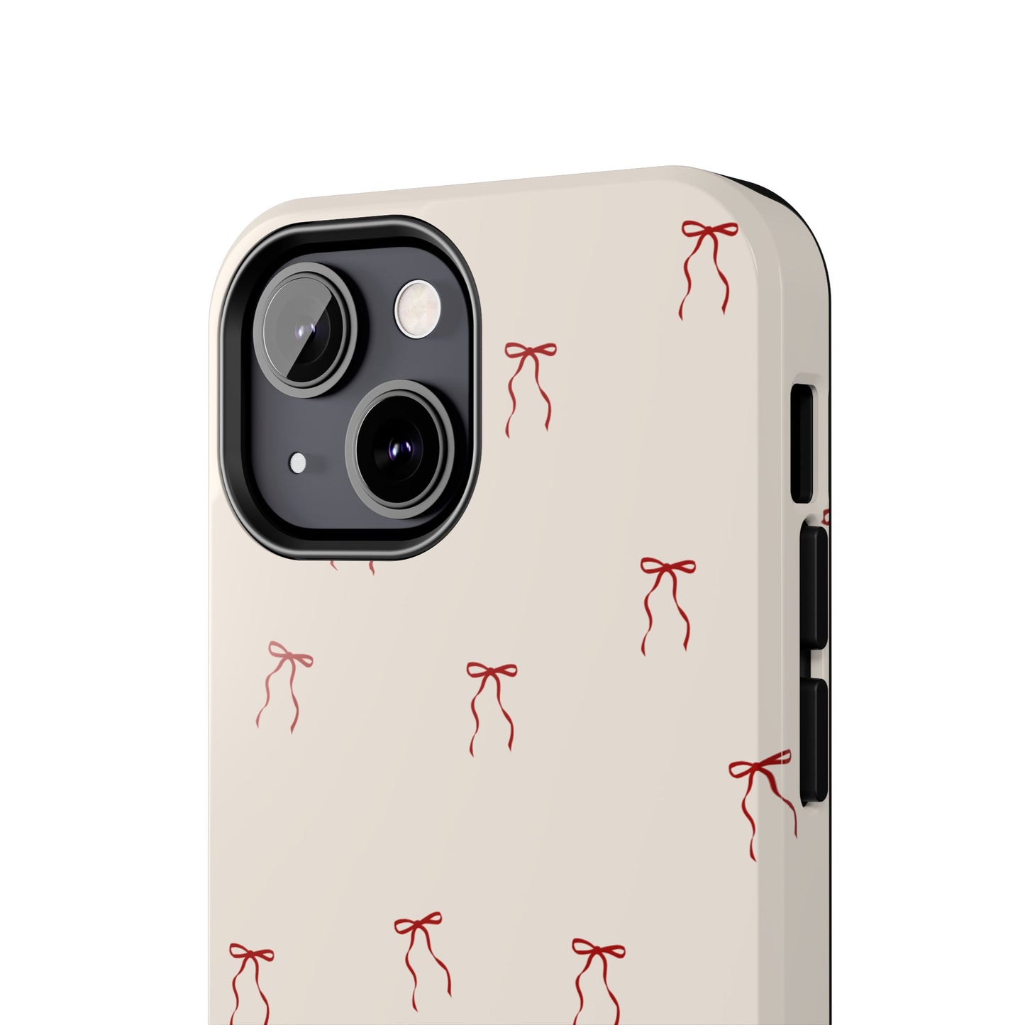 Ribbon Cute Bow Pattern Tough Phone Cases, Bow Phone Cover, Stylish Phone Protectors, Gift for Girls, Trendy Tech Accessories