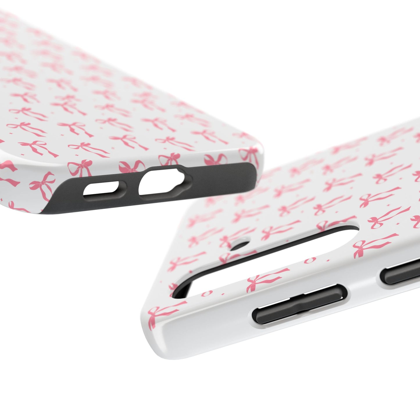 Ribbon Ballet Tough Phone Case - Stylish pink bows aesthetic