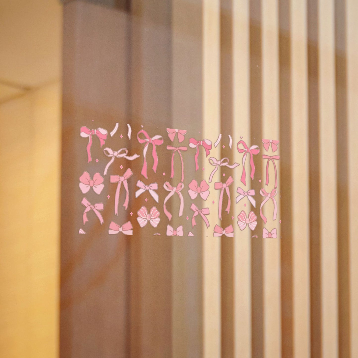 Pretty Chic Pink Bow Die-Cut Stickers - Perfect for Gifts and Decor