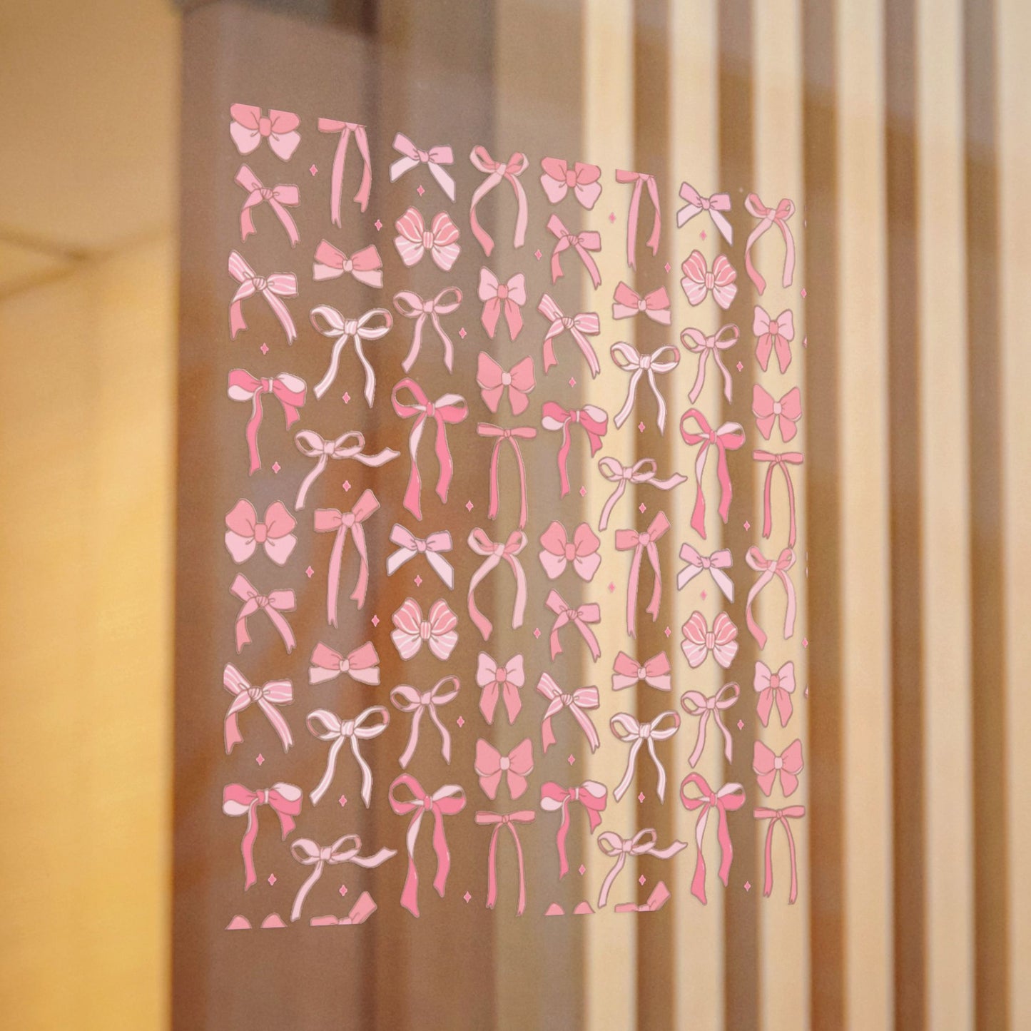 Pretty Chic Pink Bow Die-Cut Stickers - Perfect for Gifts and Decor