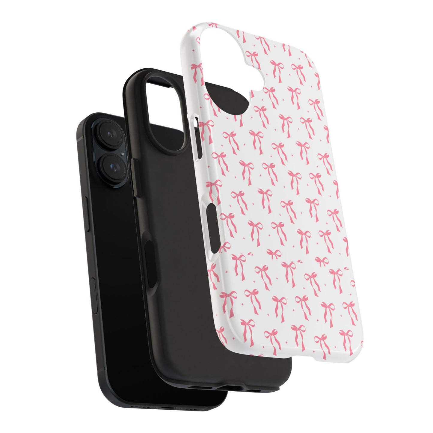 Ribbon Ballet Tough Phone Case - Stylish pink bows aesthetic