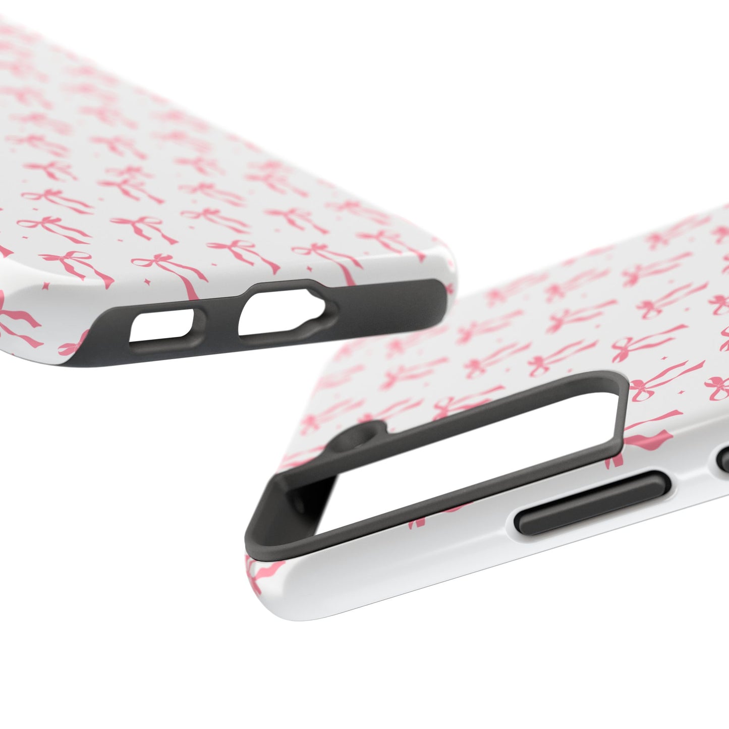 Ribbon Ballet Tough Phone Case - Stylish pink bows aesthetic