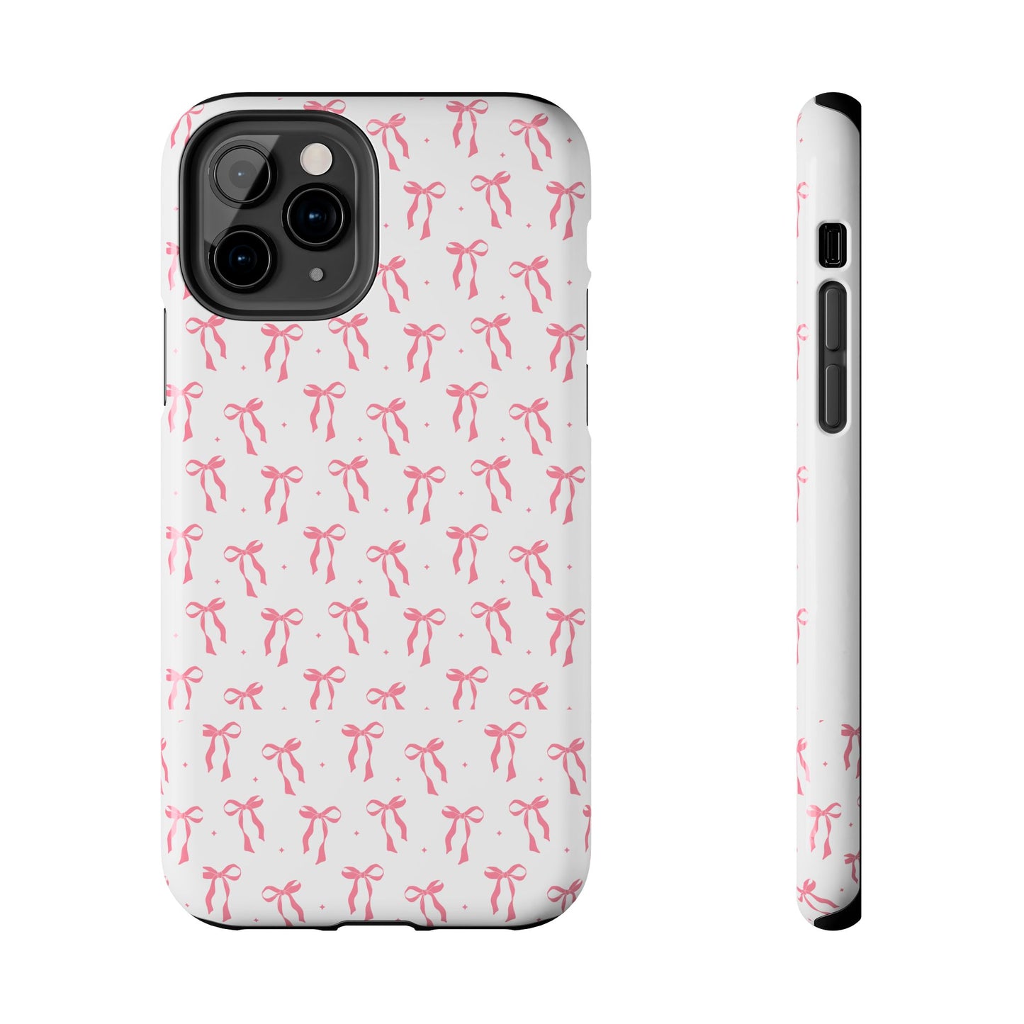Ribbon Ballet Tough Phone Case - Stylish pink bows aesthetic