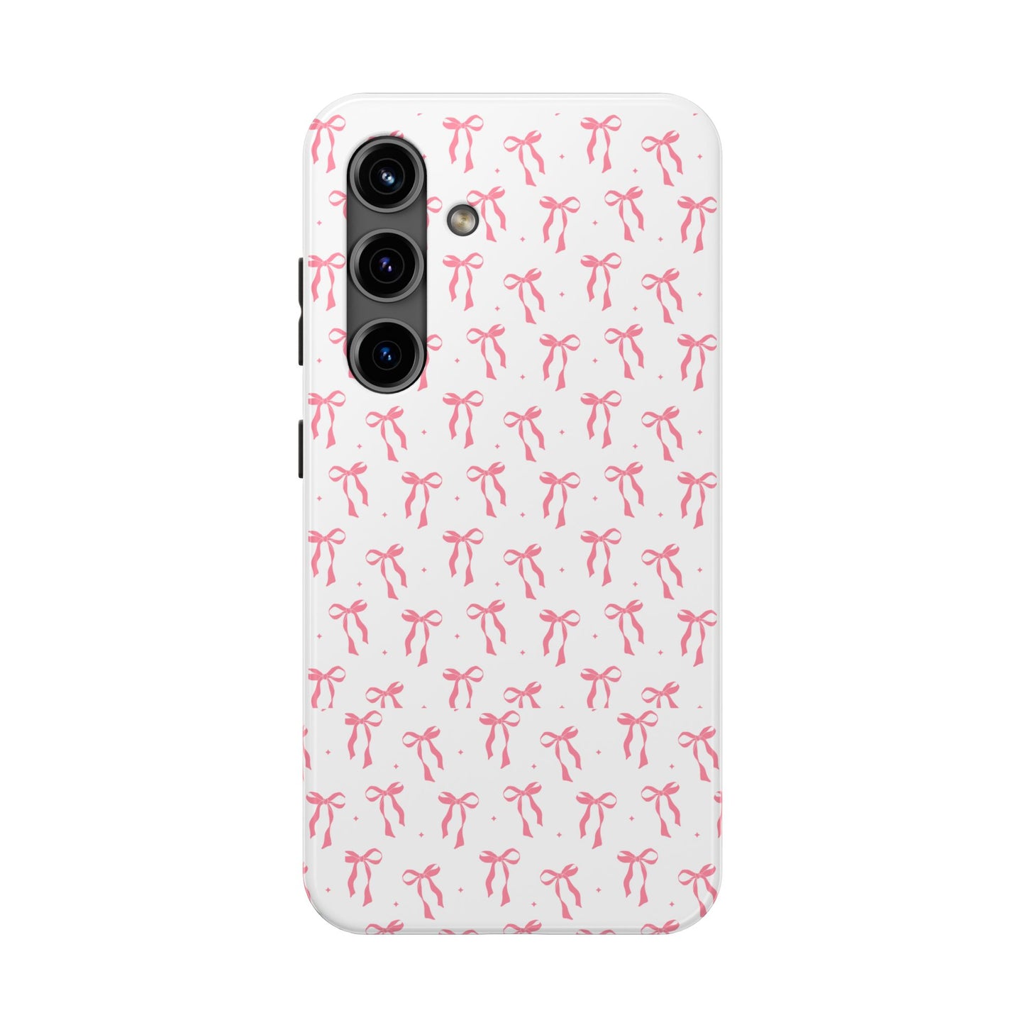 Ribbon Ballet Tough Phone Case - Stylish pink bows aesthetic