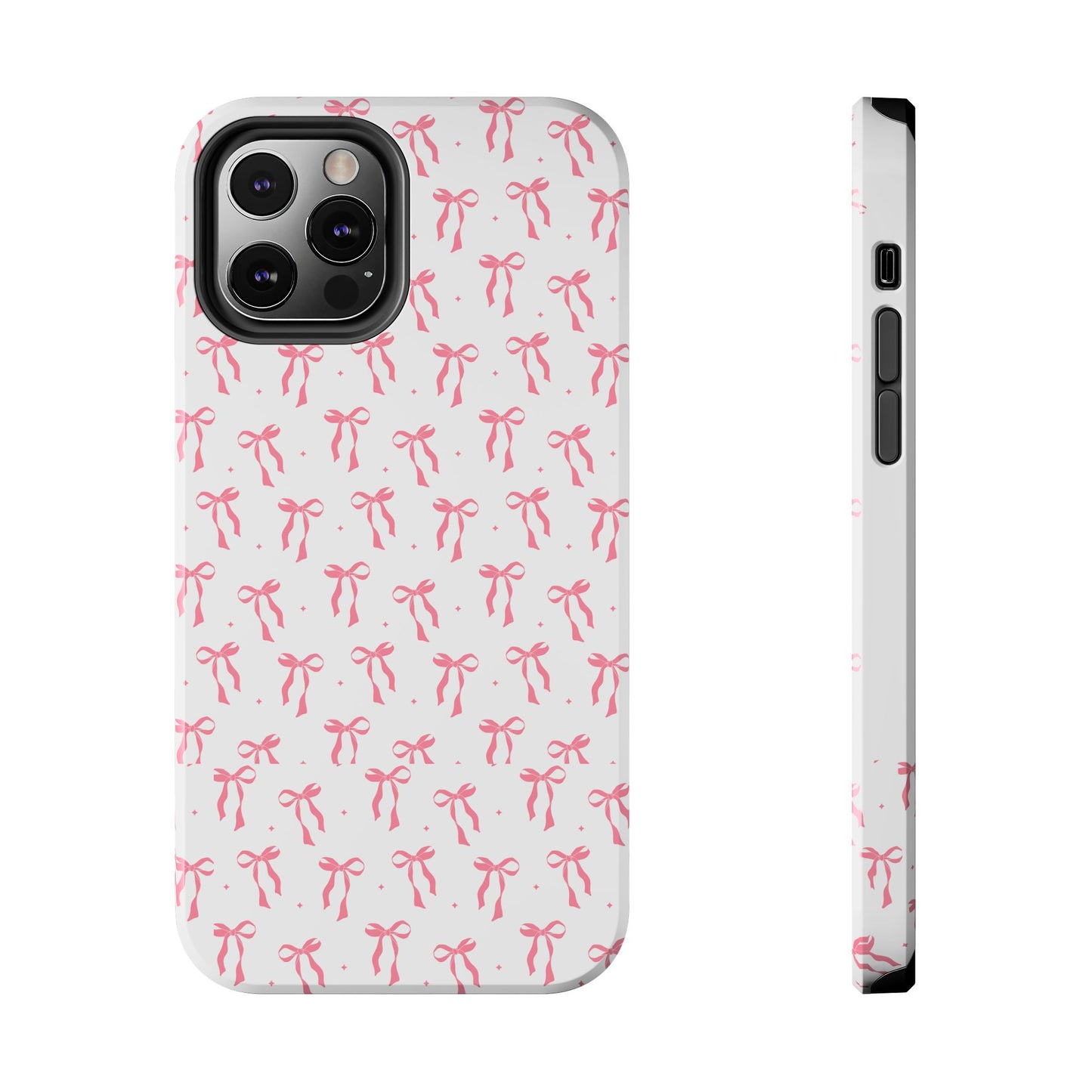 Ribbon Ballet Tough Phone Case - Stylish pink bows aesthetic