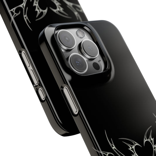 Gothic Heart Design Phone Cases, Slim Phone Covers for Teen Boys and Girls, Trendy Accessories, Unique Gifts for Birthdays, Holidays