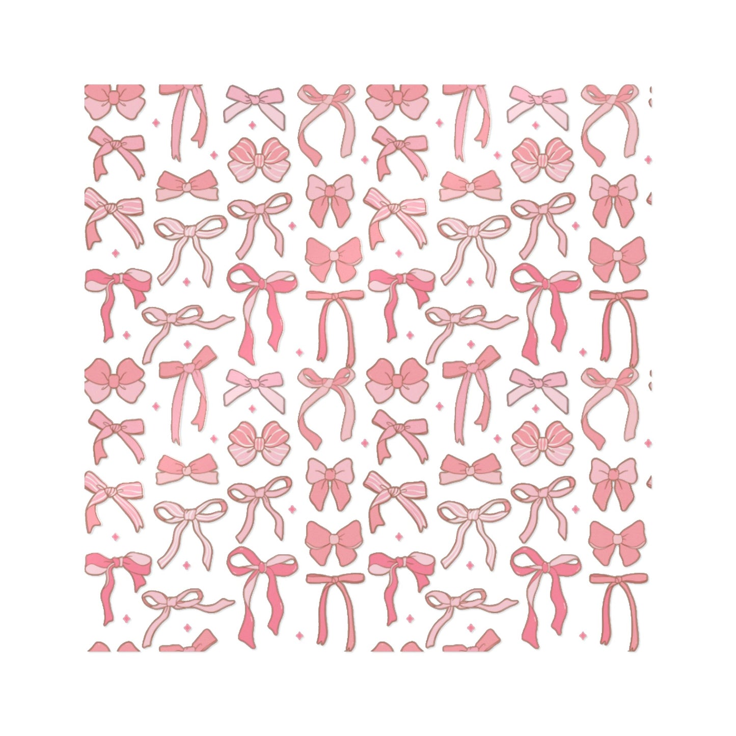 Pretty Chic Pink Bow Die-Cut Stickers - Perfect for Gifts and Decor