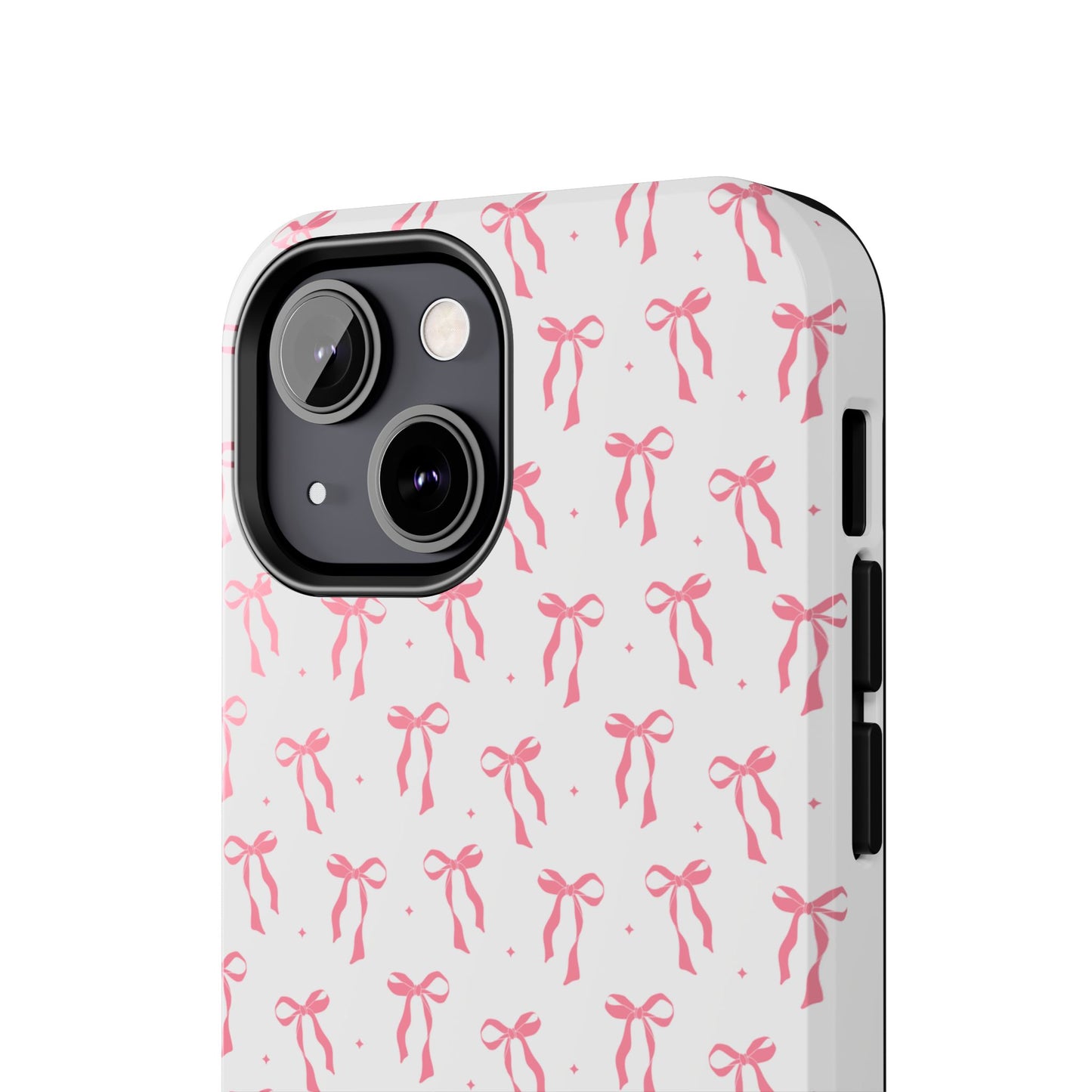 Ribbon Ballet Tough Phone Case - Stylish pink bows aesthetic
