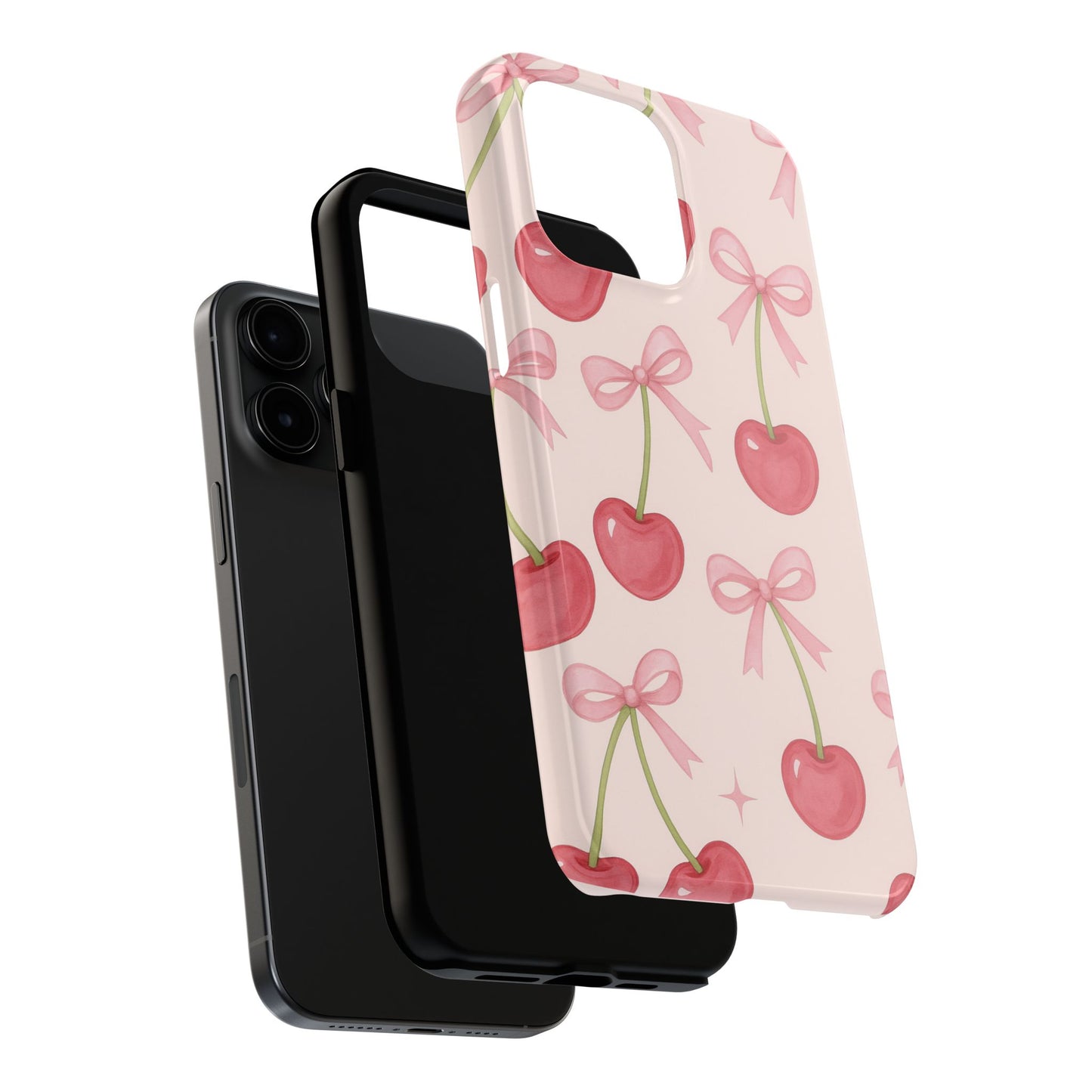 Pretty Cherry Ribbon Phone Case - Tough & Stylish Protector