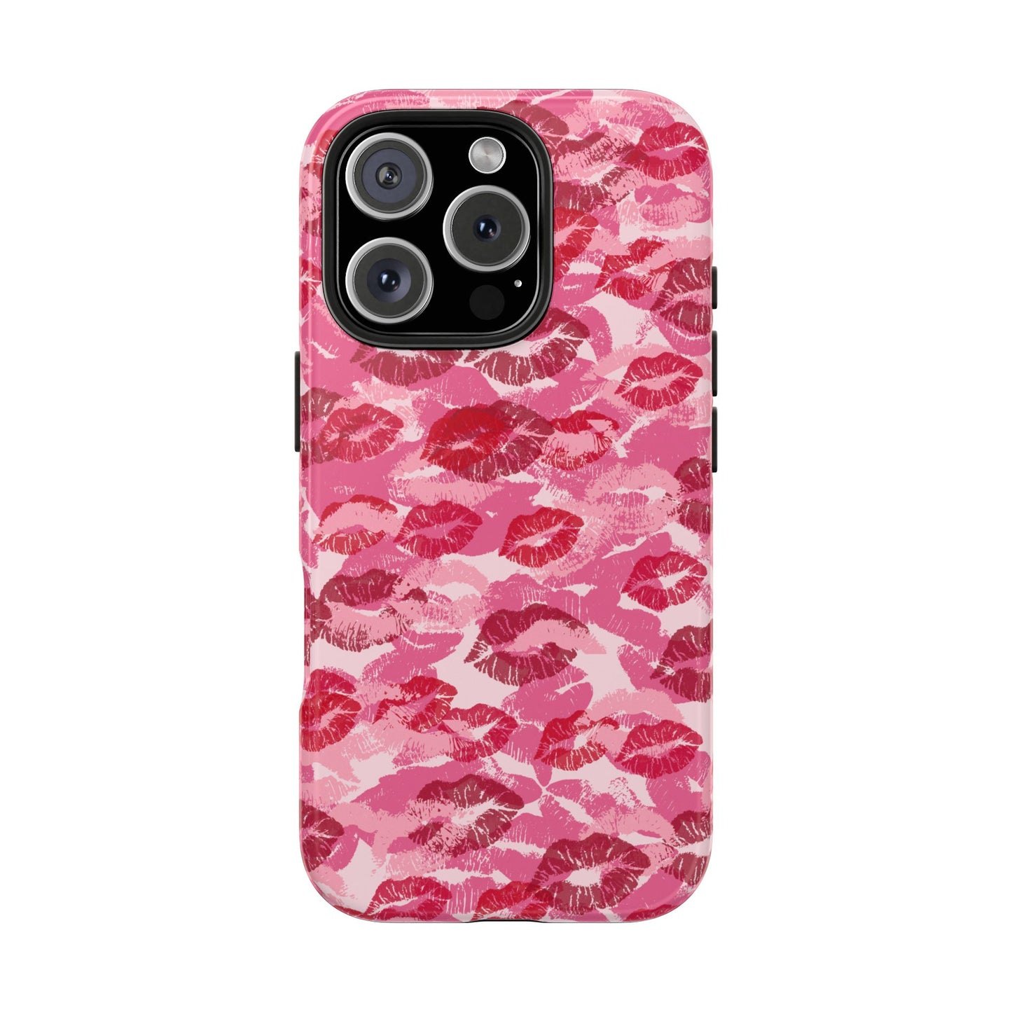 Cute Lipstick Stain Print Phone Case - Tough Phone Covers for Her, Lipstick Design, Cute Gift, Valentine’s Day, Stylish Protection