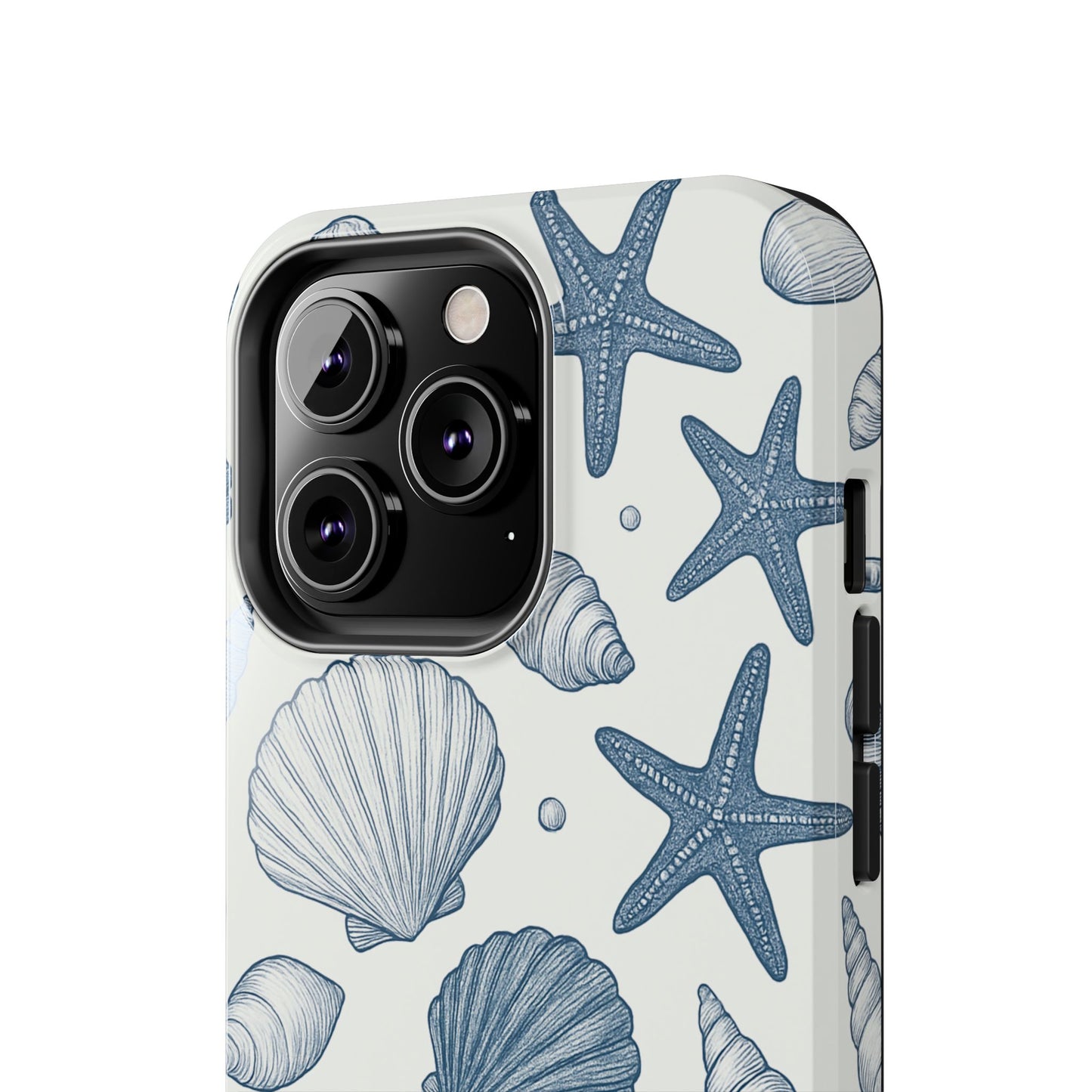 Z Coastal Shells Tough Phone Case - Nautical Design for Ocean Lovers