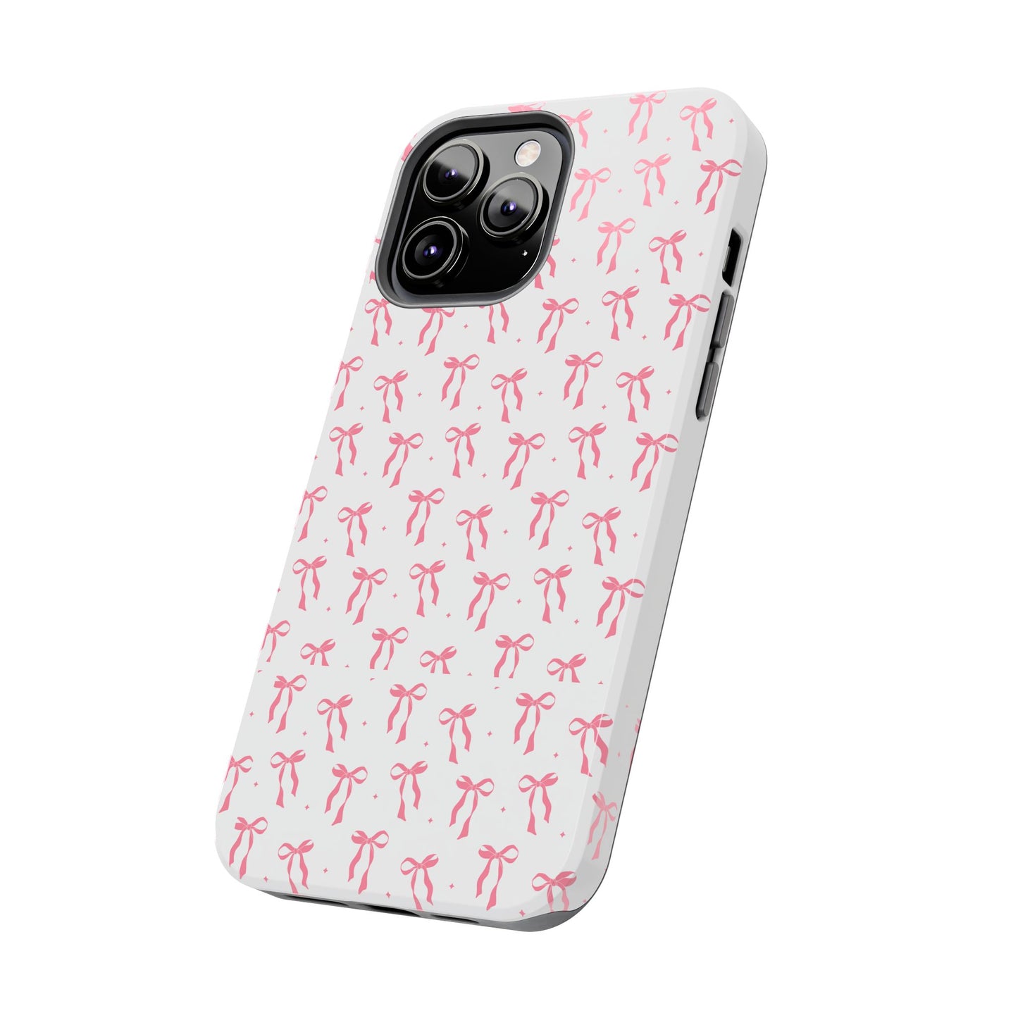 Ribbon Ballet Tough Phone Case - Stylish pink bows aesthetic