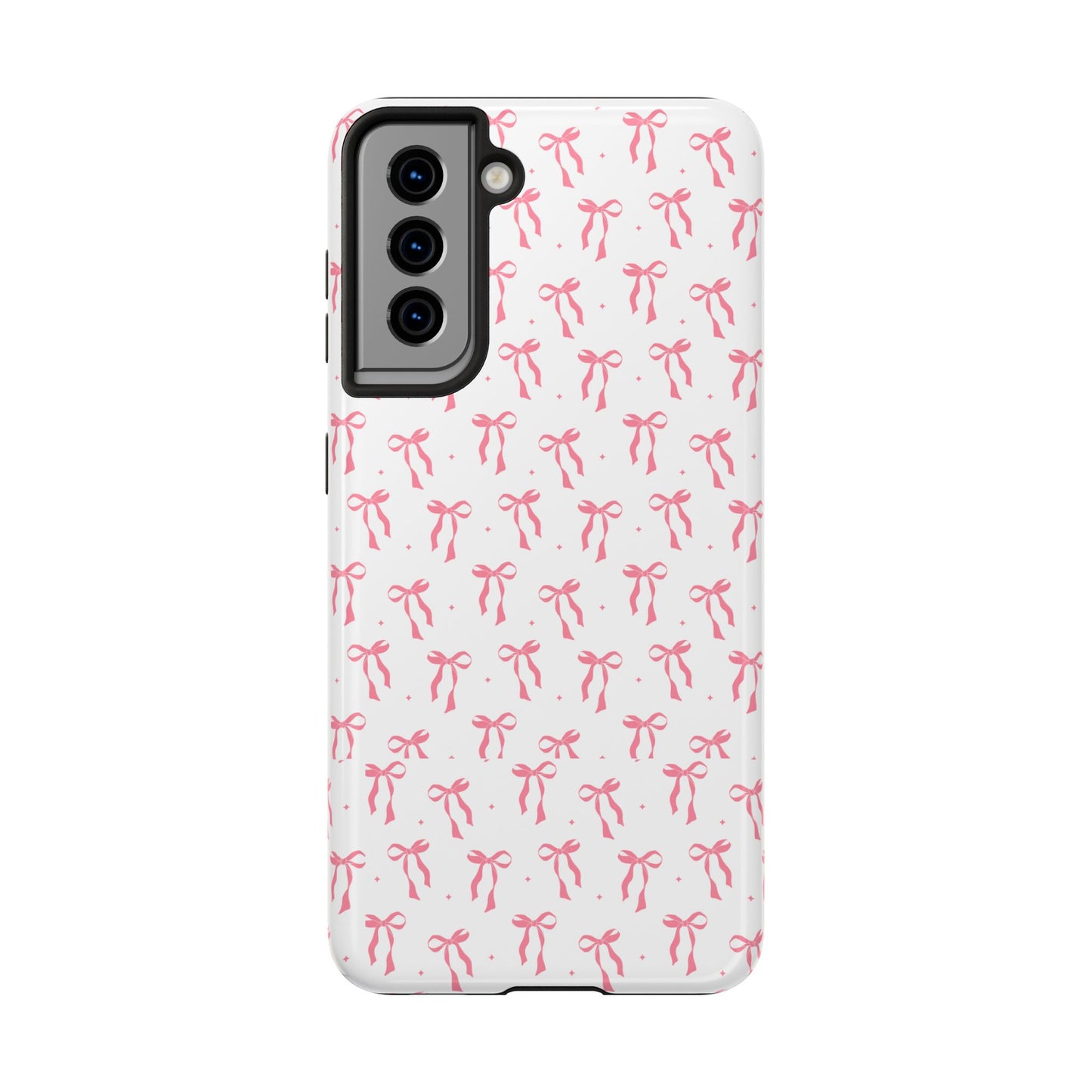 Ribbon Ballet Tough Phone Case - Stylish pink bows aesthetic