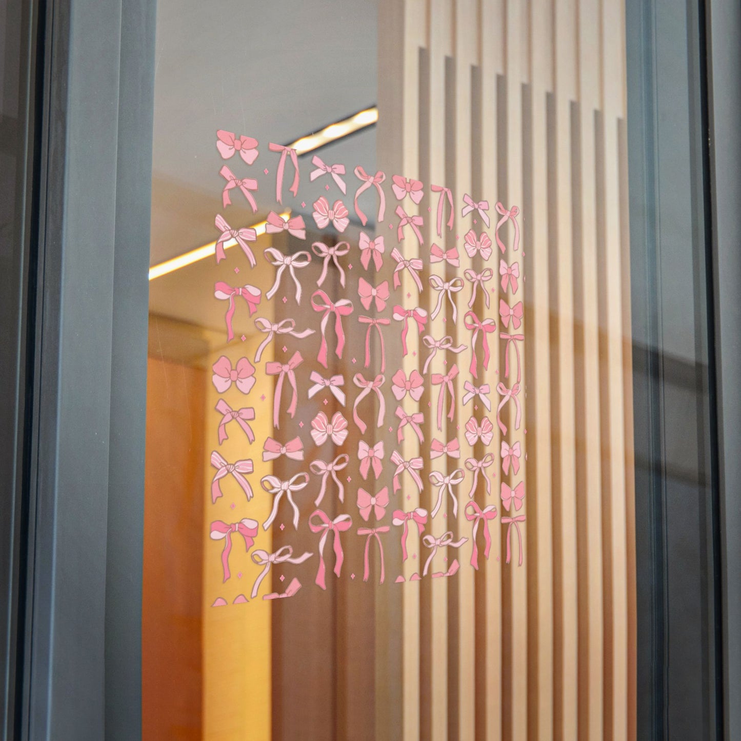 Pretty Chic Pink Bow Die-Cut Stickers - Perfect for Gifts and Decor