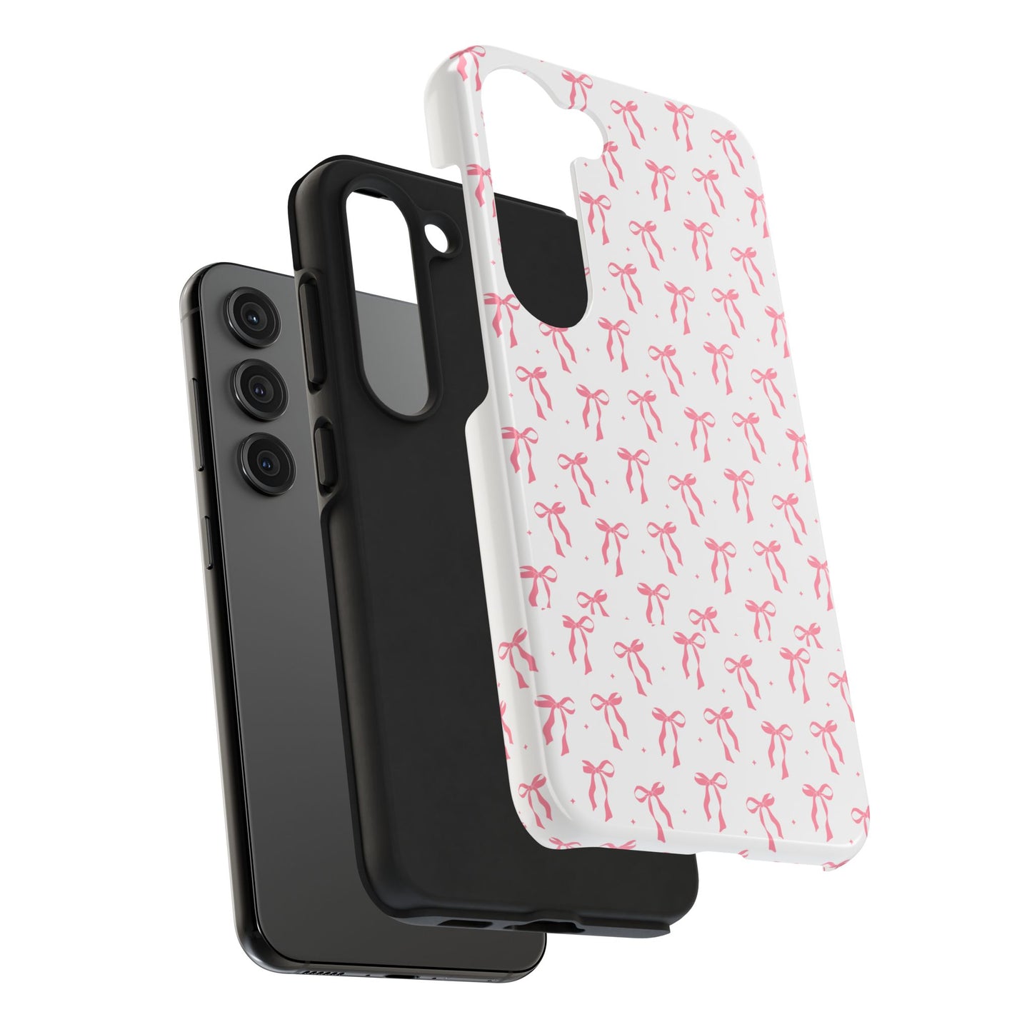 Ribbon Ballet Tough Phone Case - Stylish pink bows aesthetic