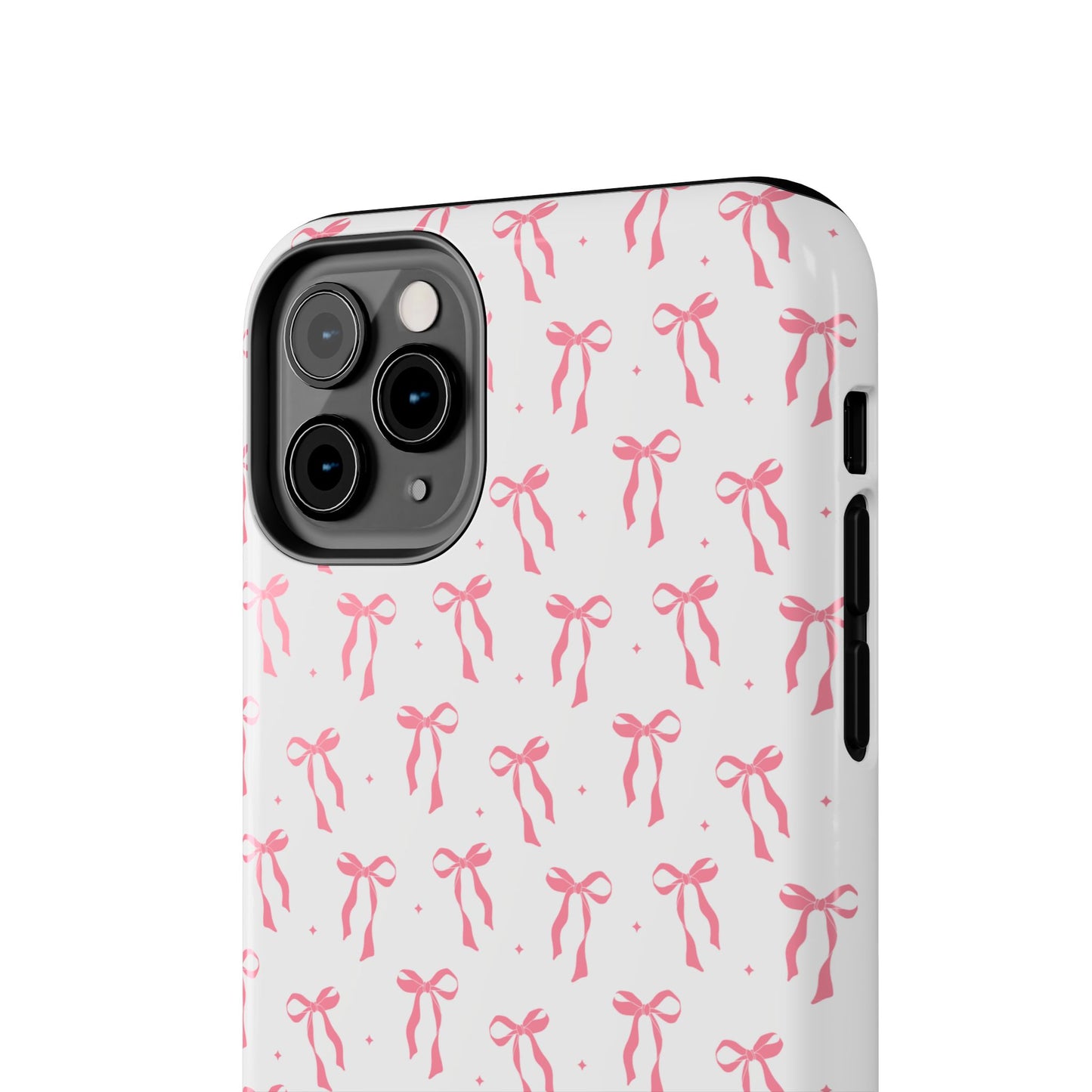 Ribbon Ballet Tough Phone Case - Stylish pink bows aesthetic