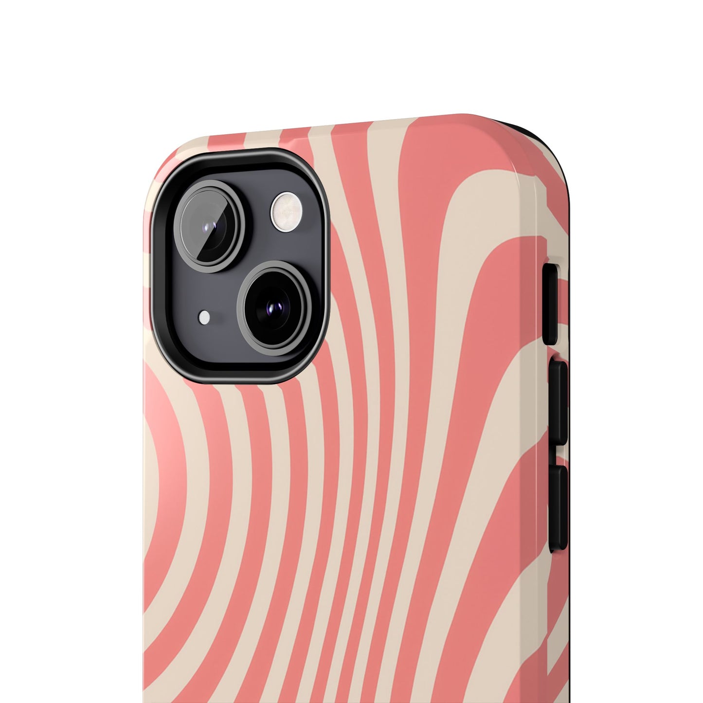 Stylish Waves Phone Case - Trendy Mobile Accessory, Durable Protection, Gift for Teens, Modern Design, Pink Aesthetic