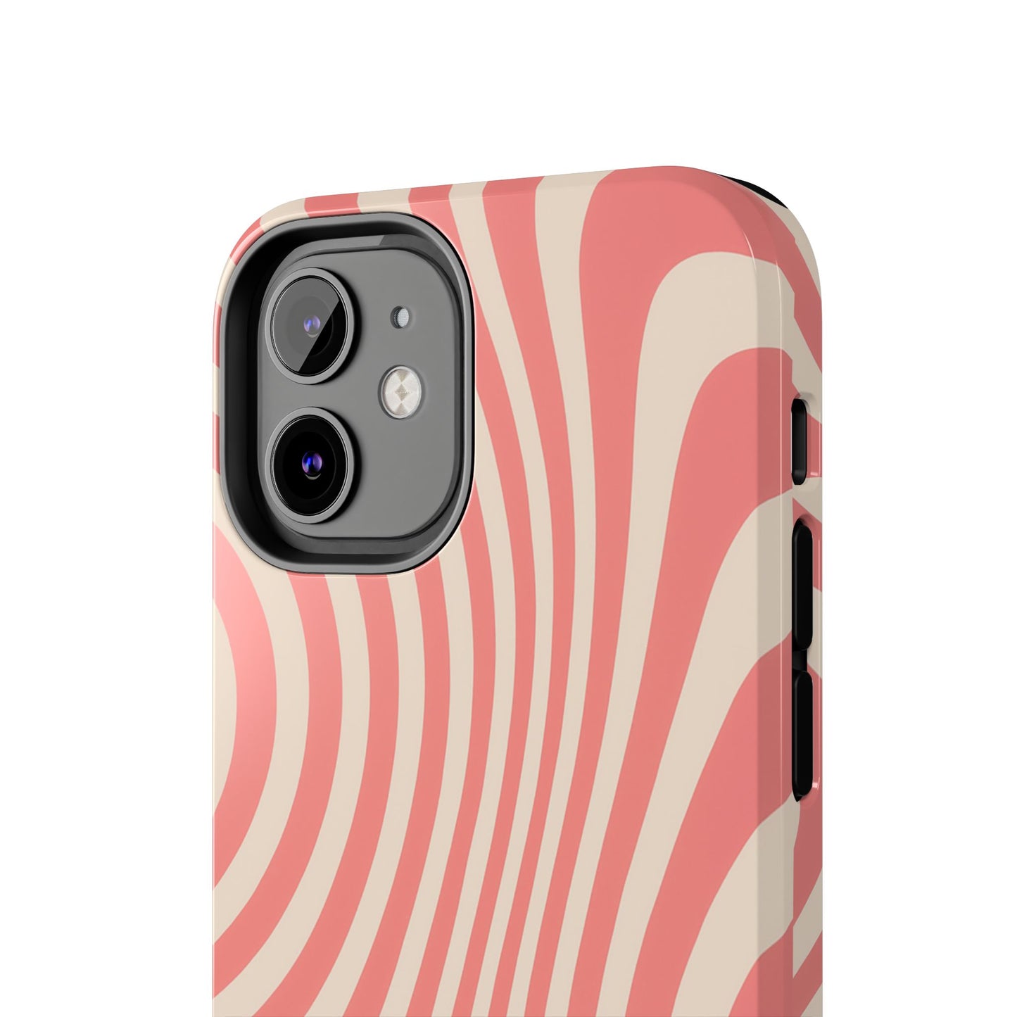 Stylish Waves Phone Case - Trendy Mobile Accessory, Durable Protection, Gift for Teens, Modern Design, Pink Aesthetic