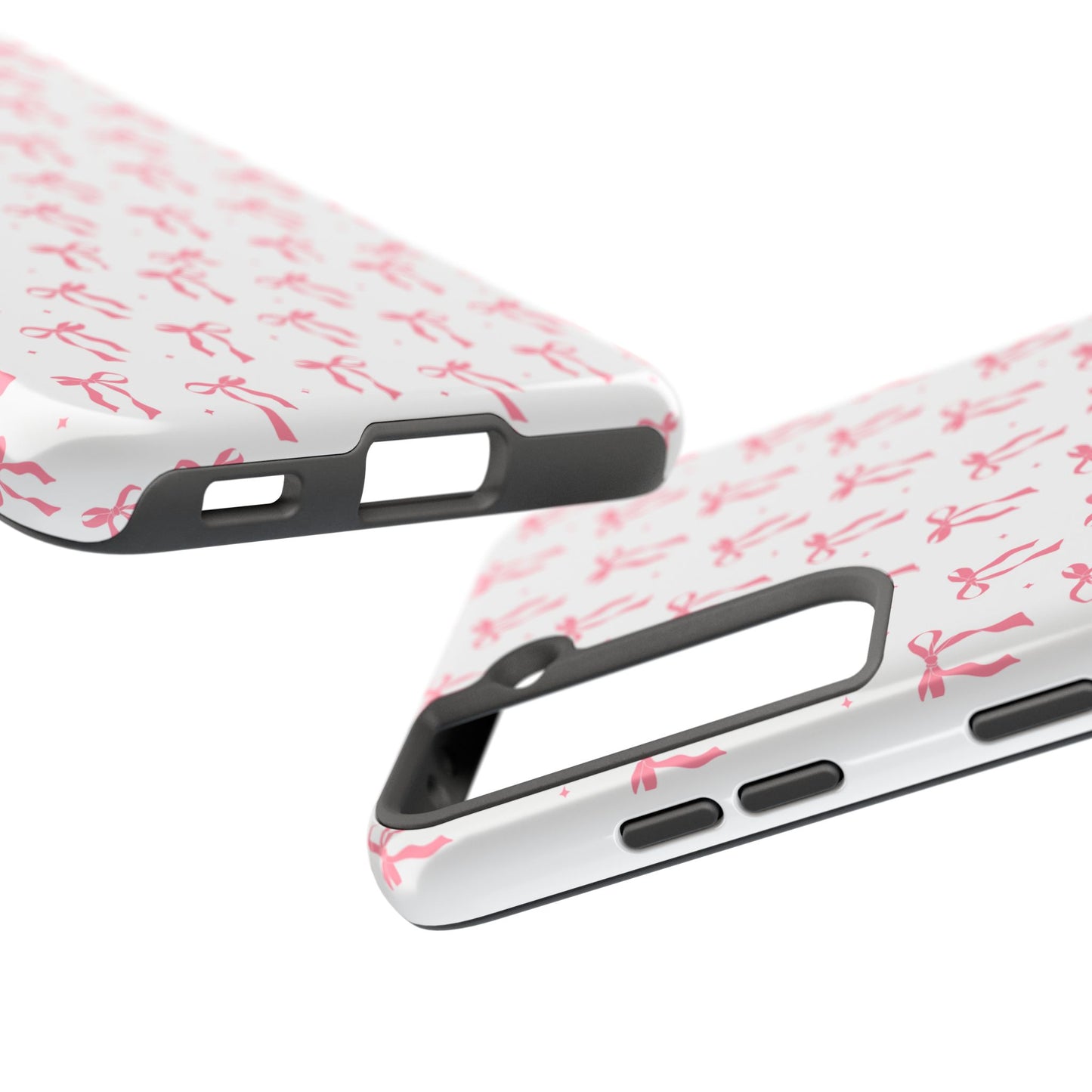 Ribbon Ballet Tough Phone Case - Stylish pink bows aesthetic