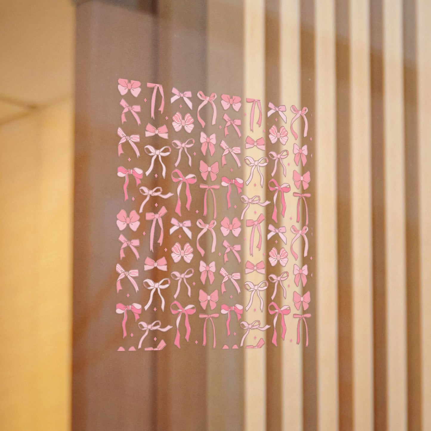 Pretty Chic Pink Bow Die-Cut Stickers - Perfect for Gifts and Decor