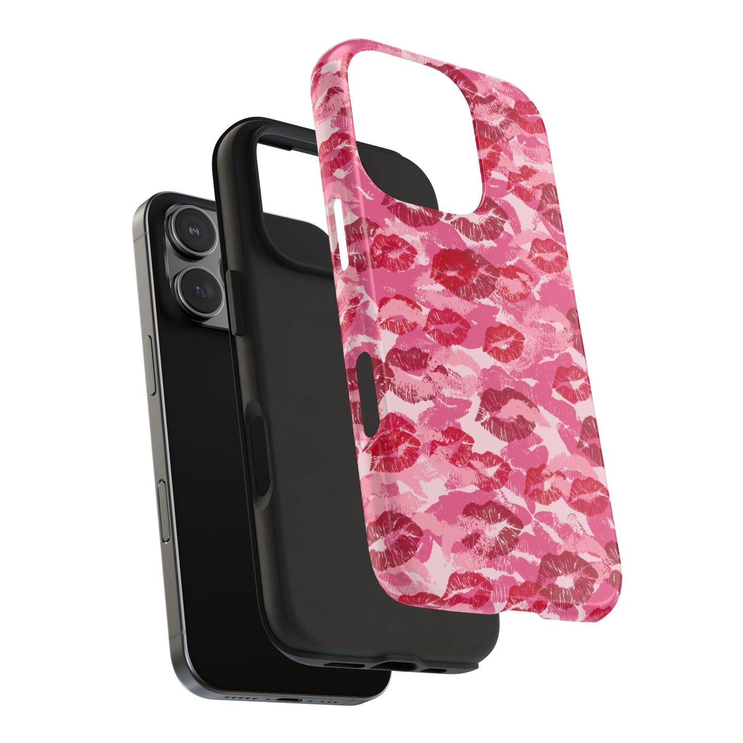 Cute Lipstick Stain Print Phone Case - Tough Phone Covers for Her, Lipstick Design, Cute Gift, Valentine’s Day, Stylish Protection