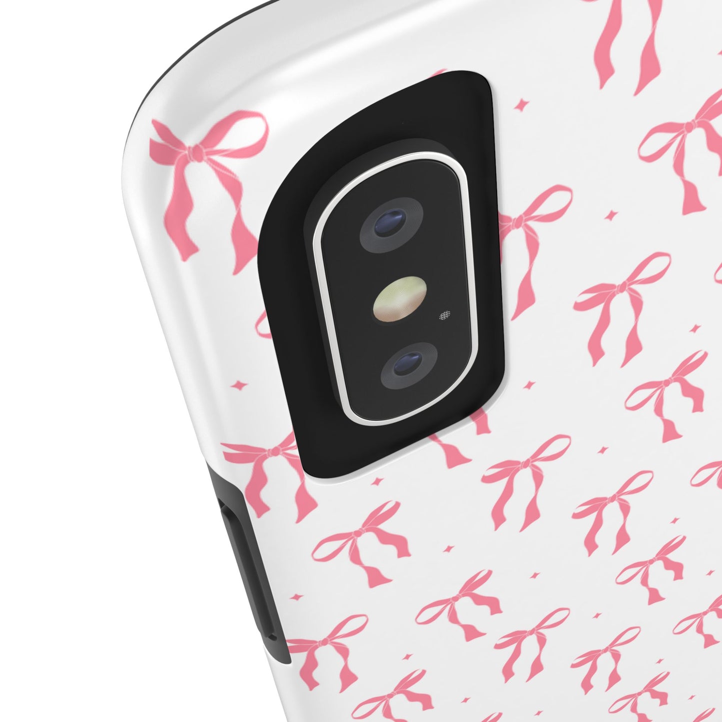 Ribbon Ballet Tough Phone Case - Stylish pink bows aesthetic