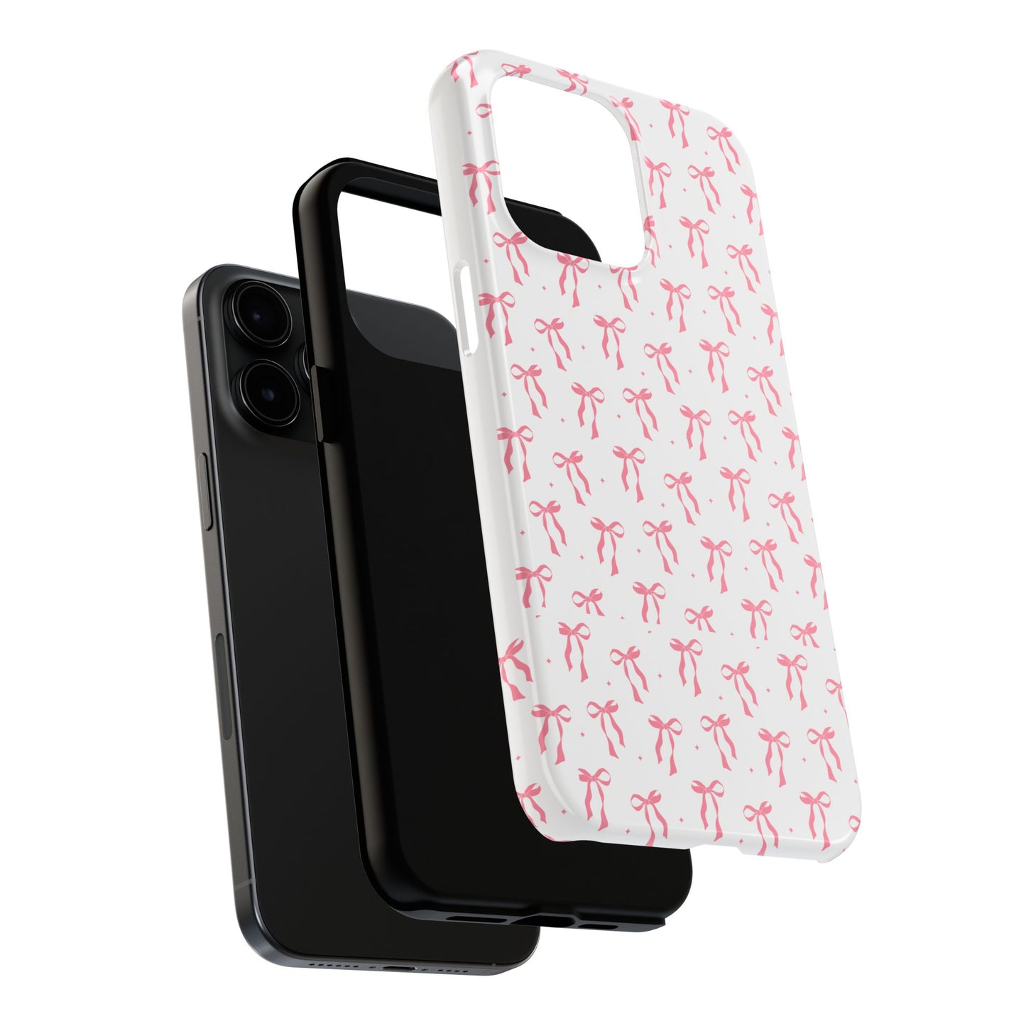 Ribbon Ballet Tough Phone Case - Stylish pink bows aesthetic