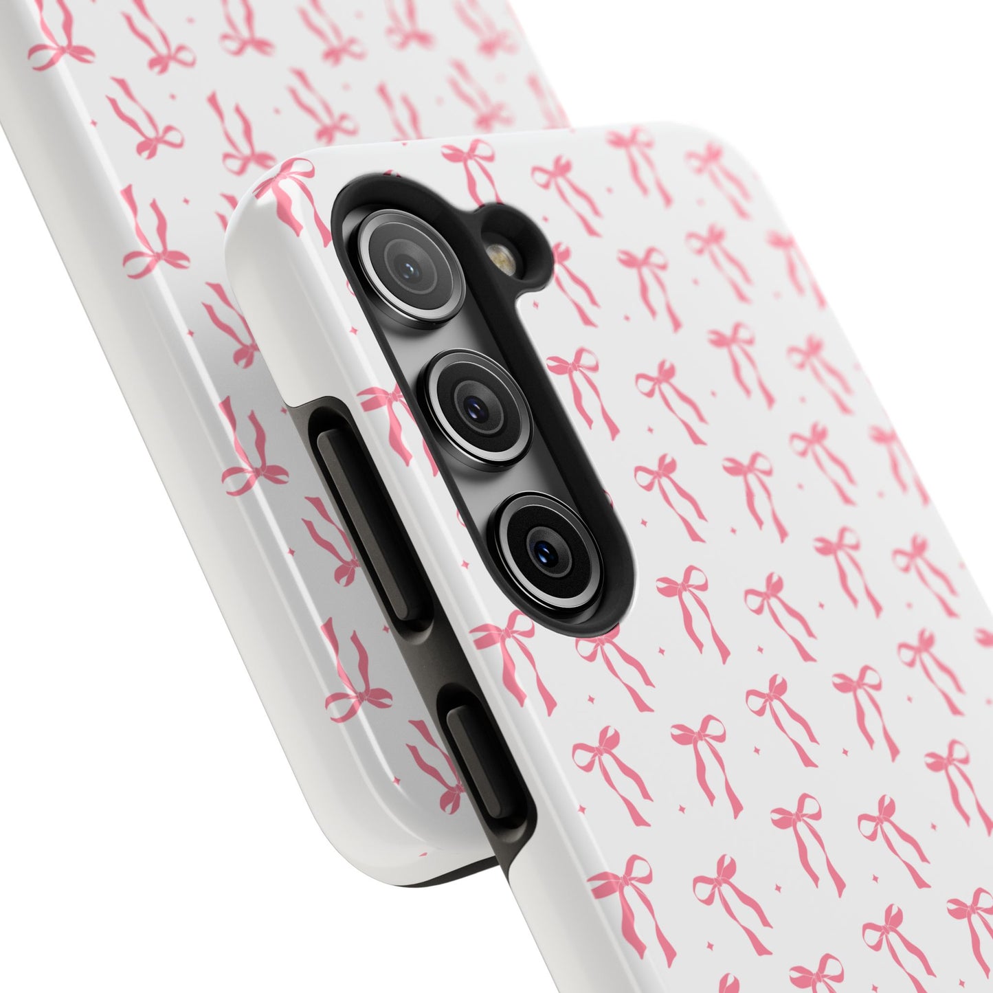 Ribbon Ballet Tough Phone Case - Stylish pink bows aesthetic