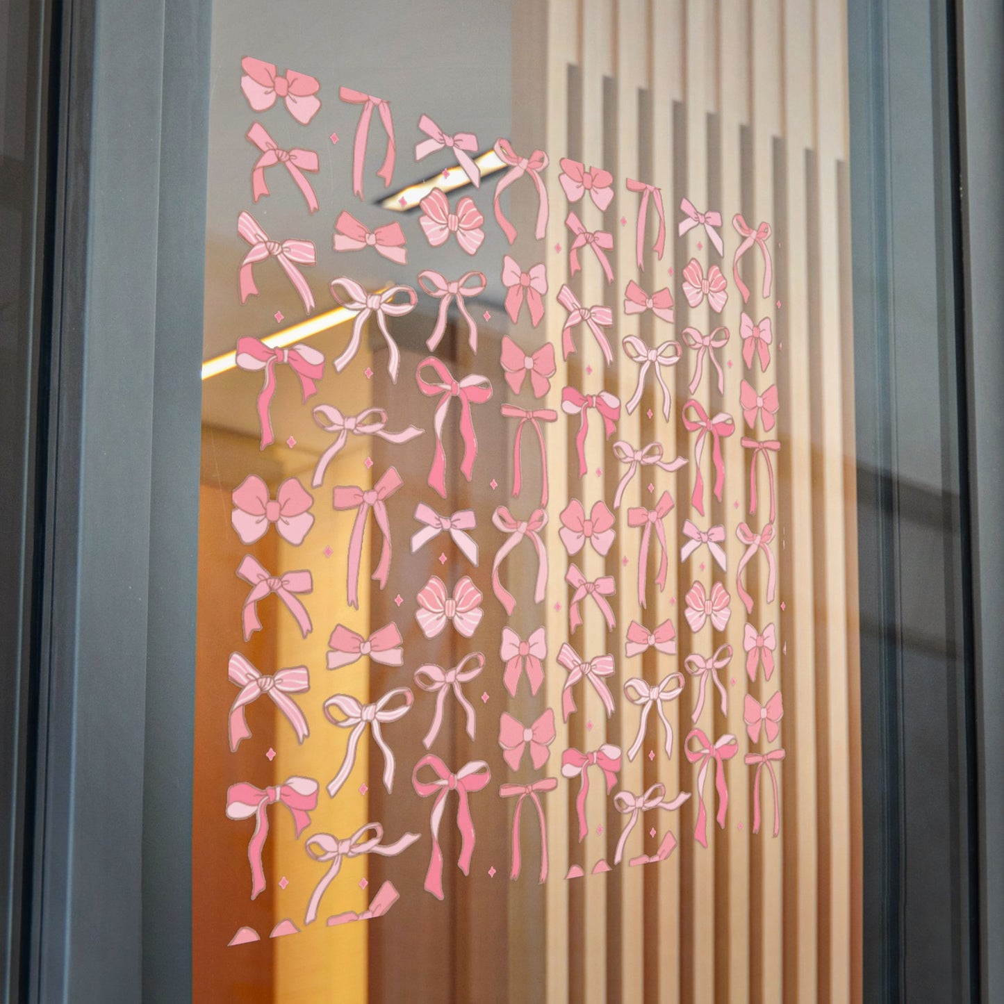 Pretty Chic Pink Bow Die-Cut Stickers - Perfect for Gifts and Decor