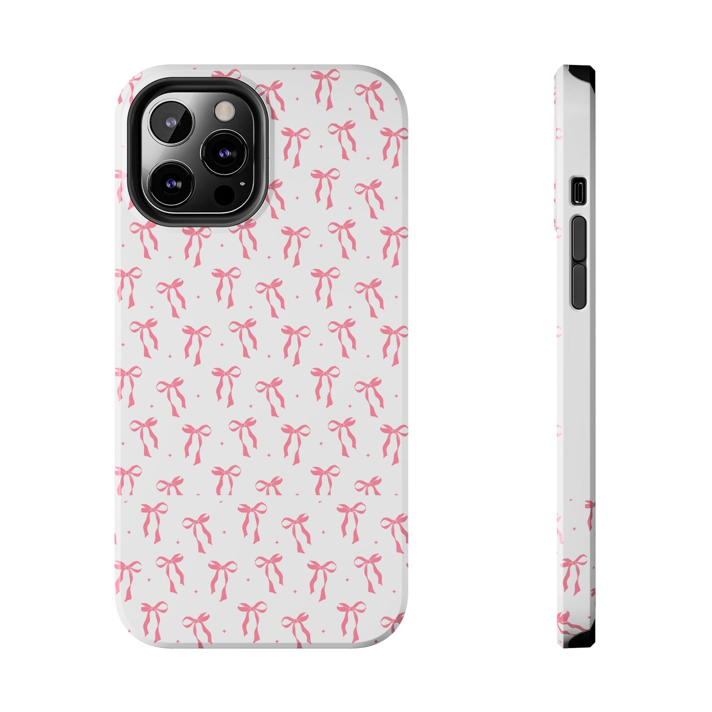 Ribbon Ballet Tough Phone Case - Stylish pink bows aesthetic