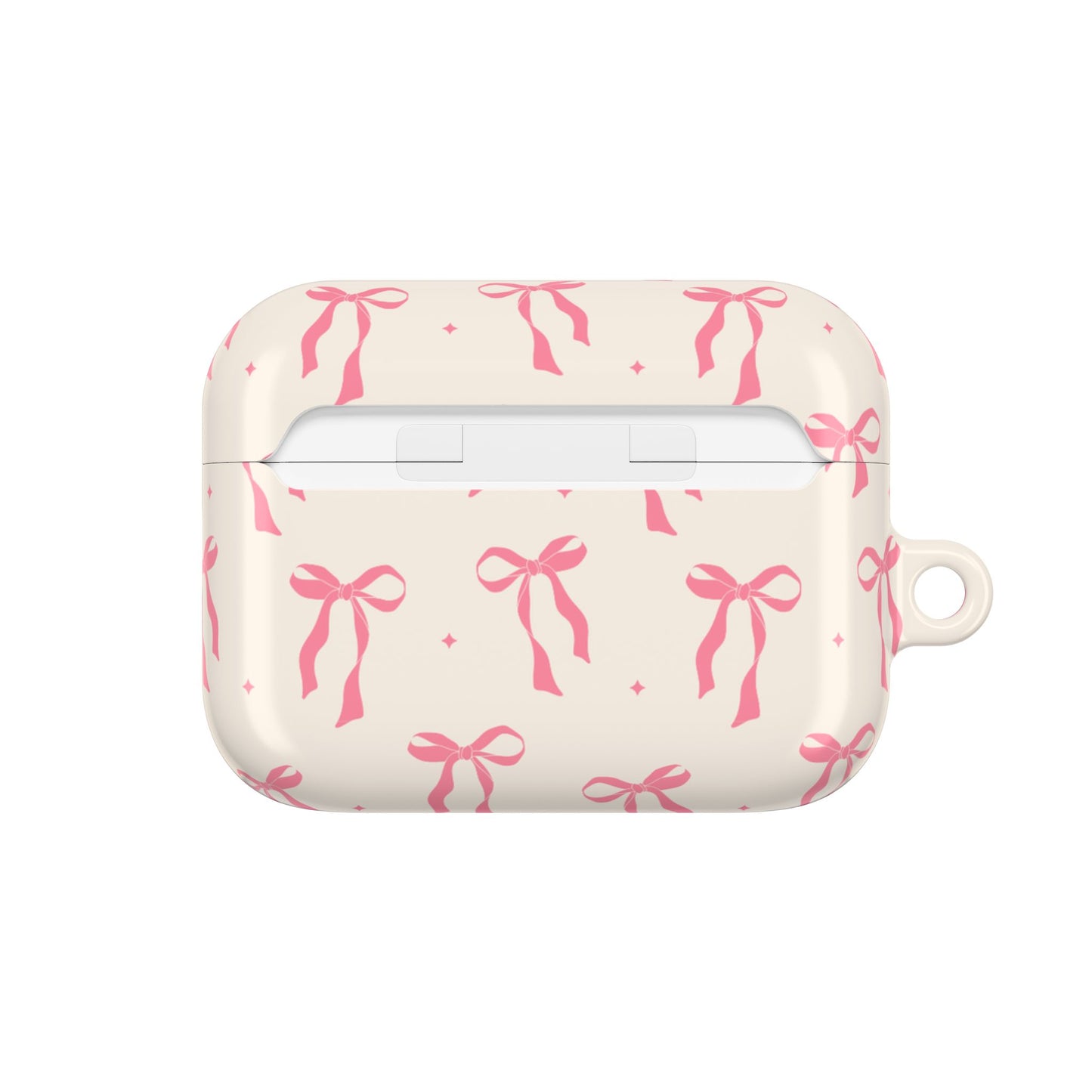 Chic Pink Ribbon AirPod Case - Stylish Protection for Music Lovers