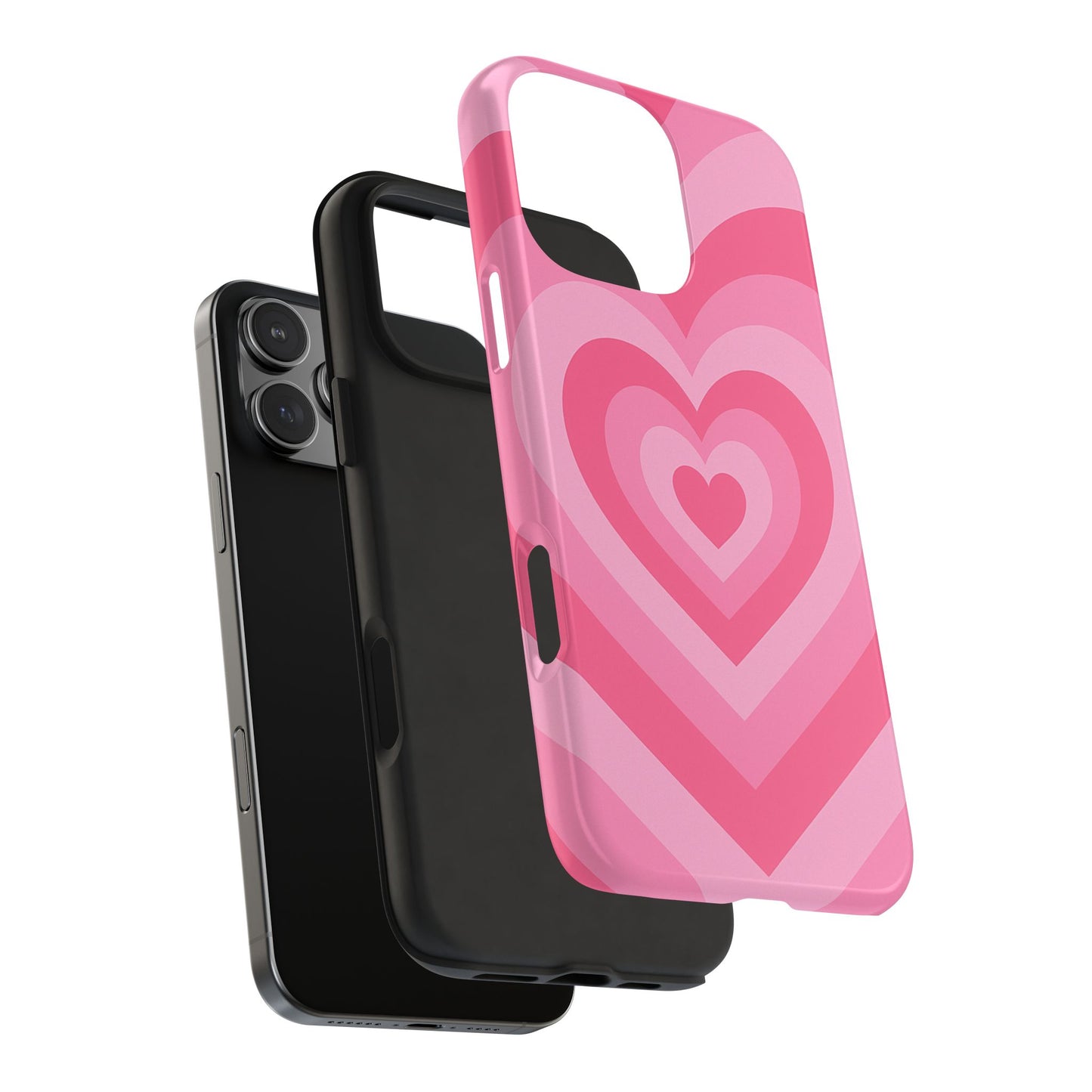 Beautiful Cute Pink Beating Hearts Tough Phone Case - Aesthetic Gift for Valentines Day