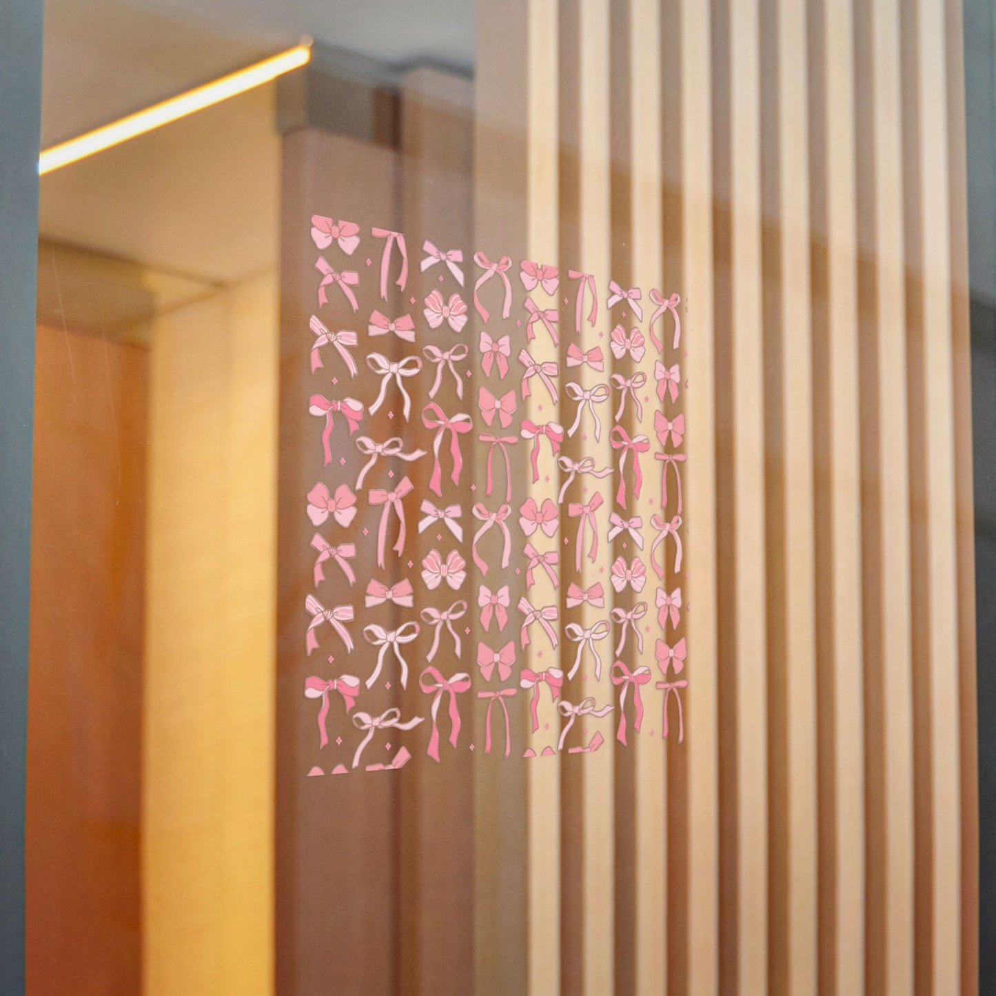Pretty Chic Pink Bow Die-Cut Stickers - Perfect for Gifts and Decor